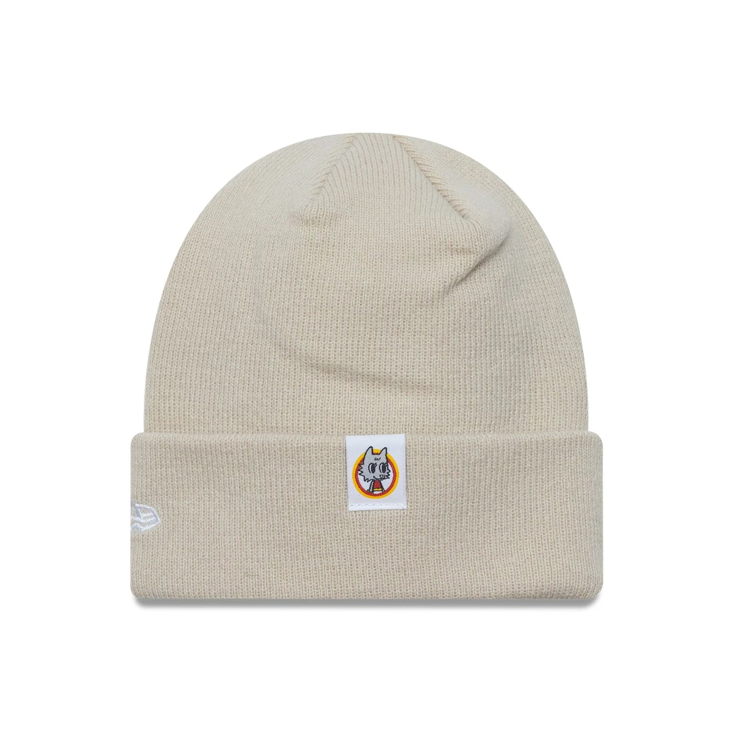 This is a AS Roma Kids Core Cream Cuff Knit Beanie Hat 2