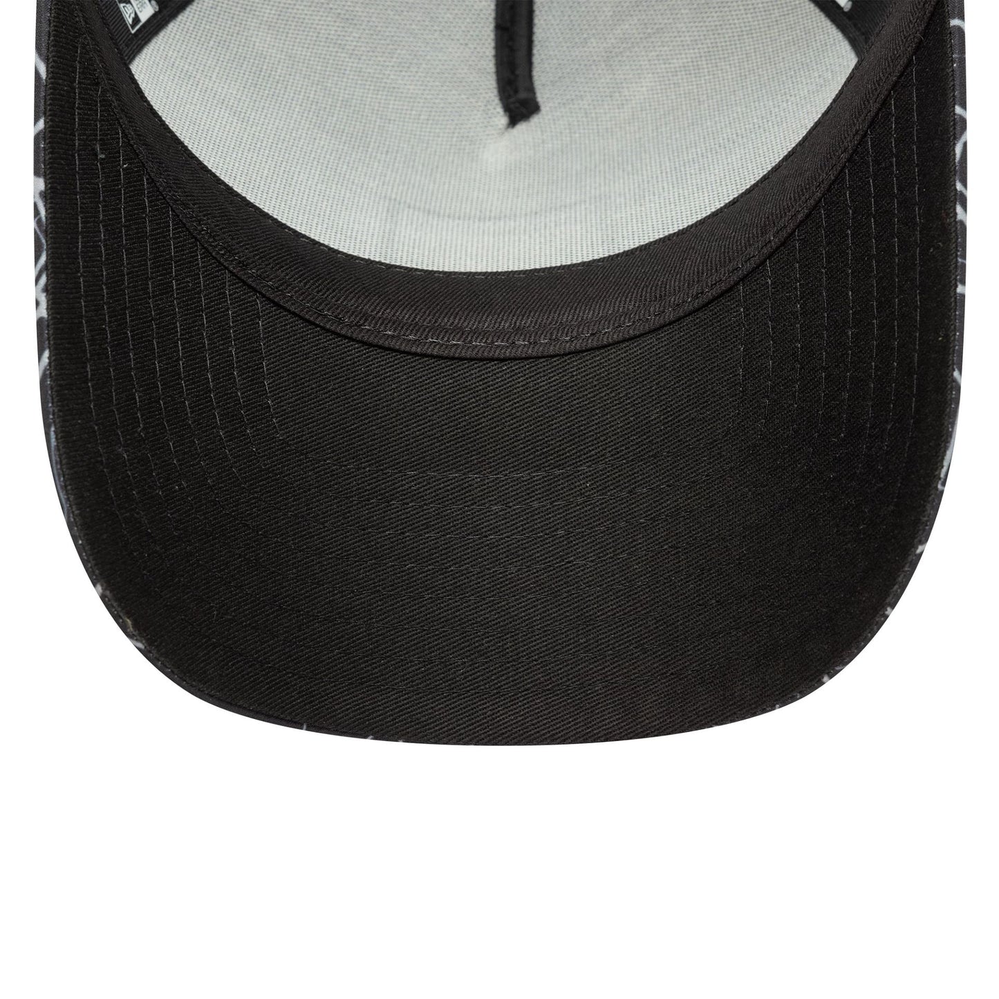 This is a Manchester United FC All Over Print Black 9FORTY E-Frame Trucker Adjustable Cap 5