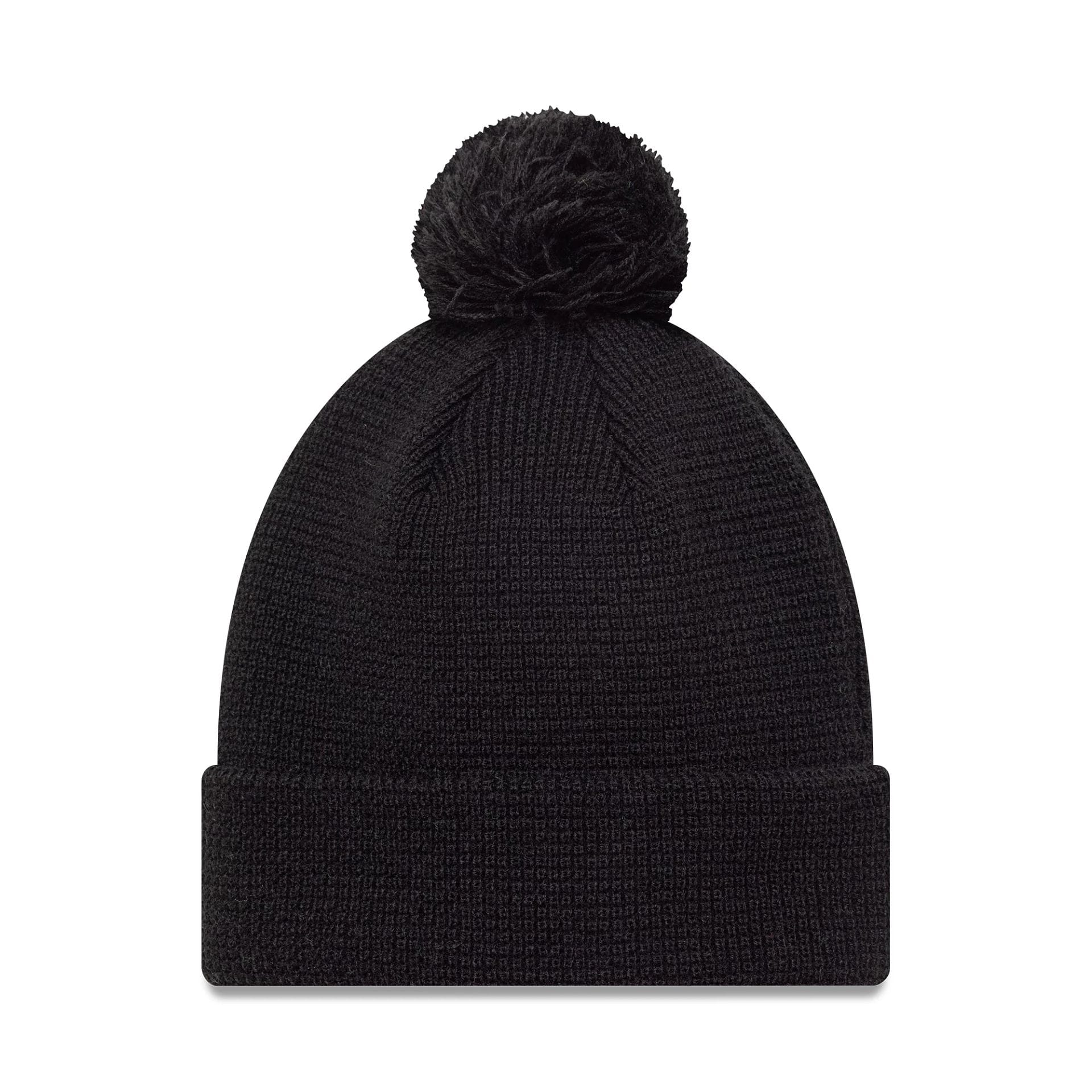 This is a Stade Toulousain Womens Black Waffle Knit Beanie Hat 2