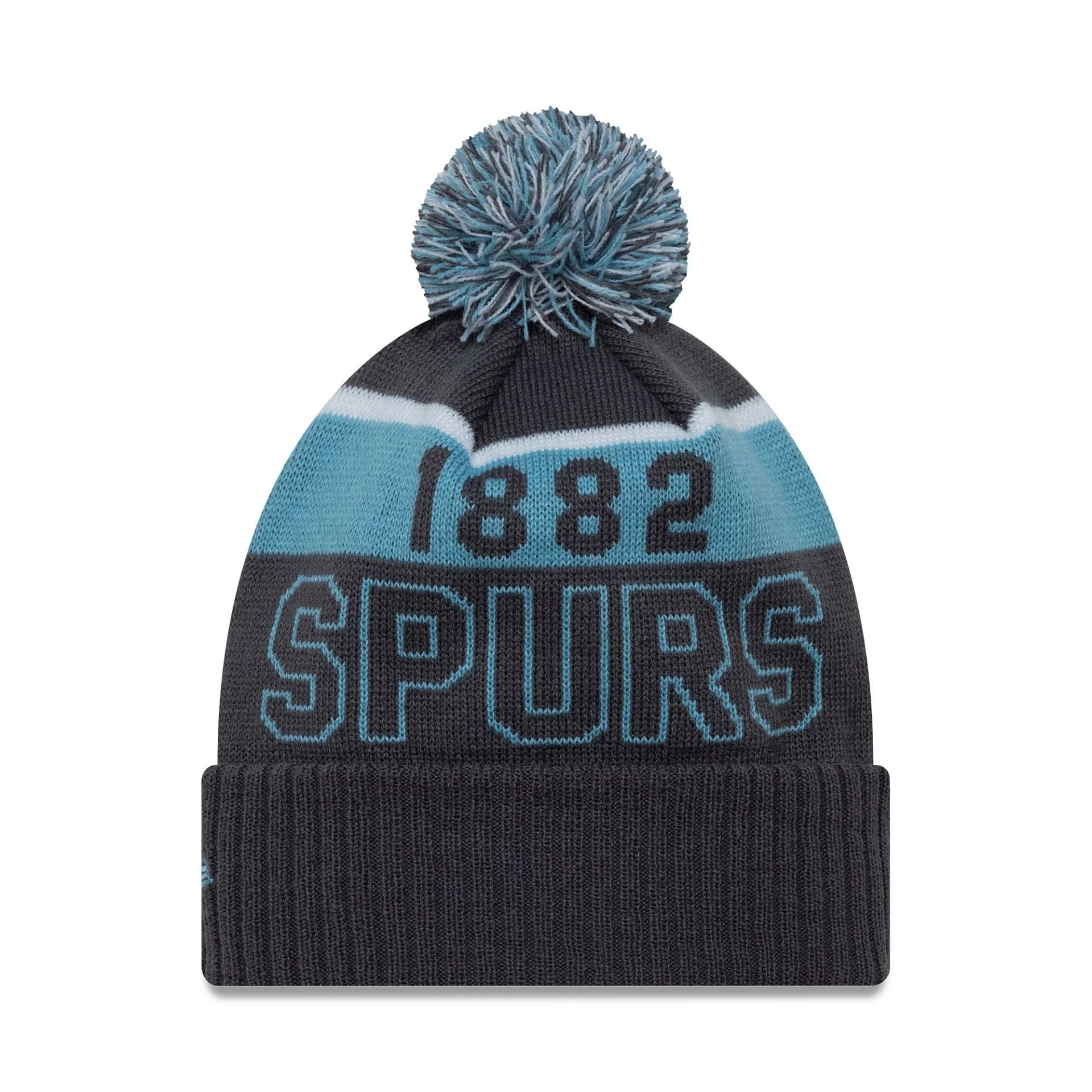 This is a Tottenham Hotspur FC Dark Grey Sport Knit Beanie Hat 2