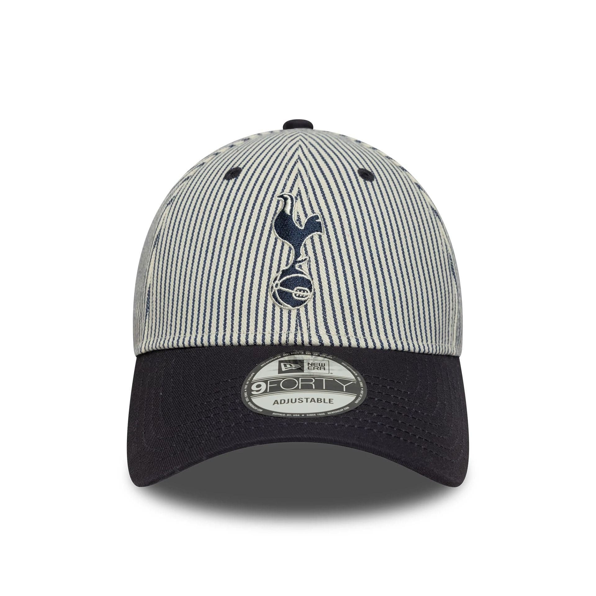 This is a Tottenham Hotspur FC Contrast Pinstripe Navy 9FORTY Adjustable Cap 2