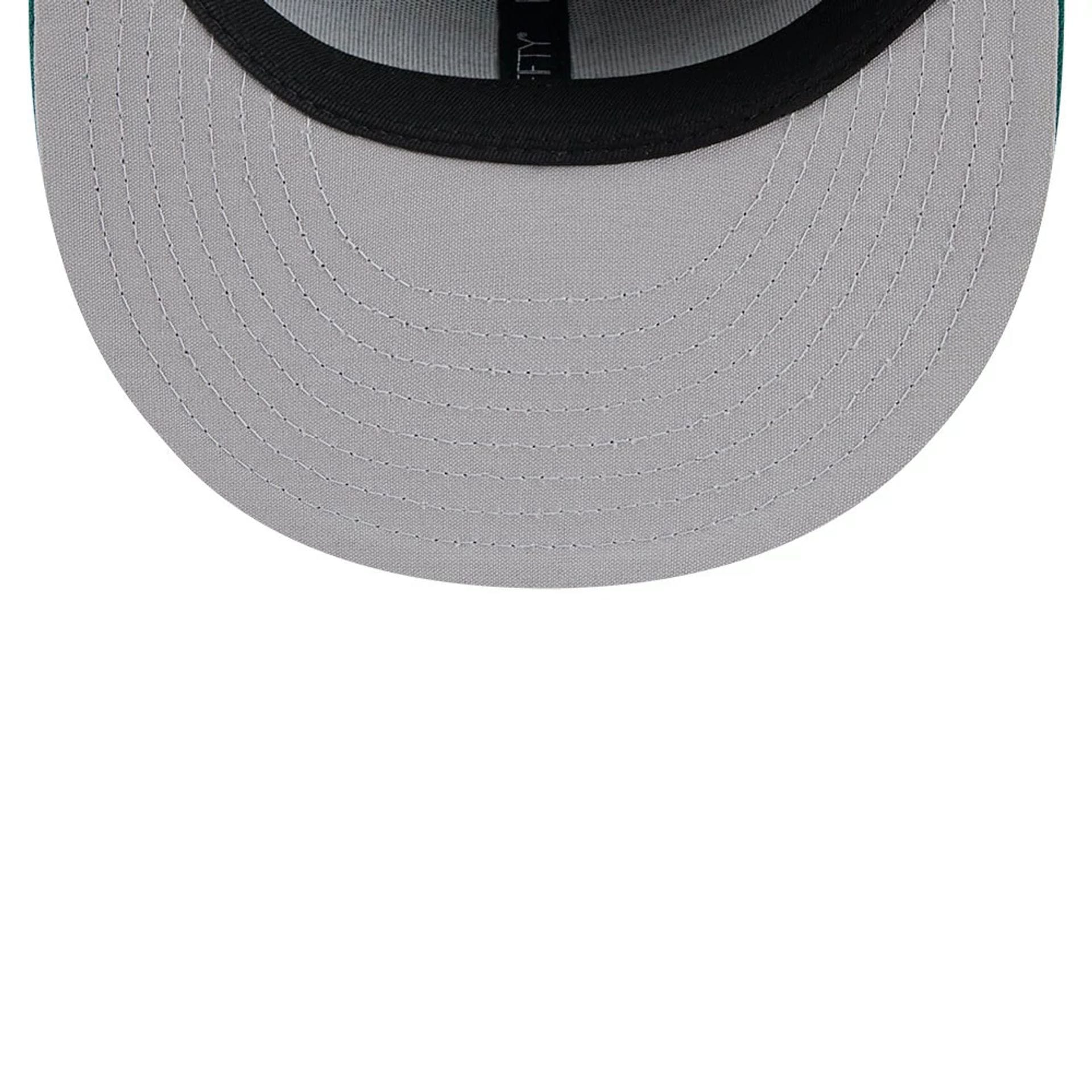 Pictured is this MiLB Theme Night Tulsa Drillers 59FIFTY Fitted cap in green. 2