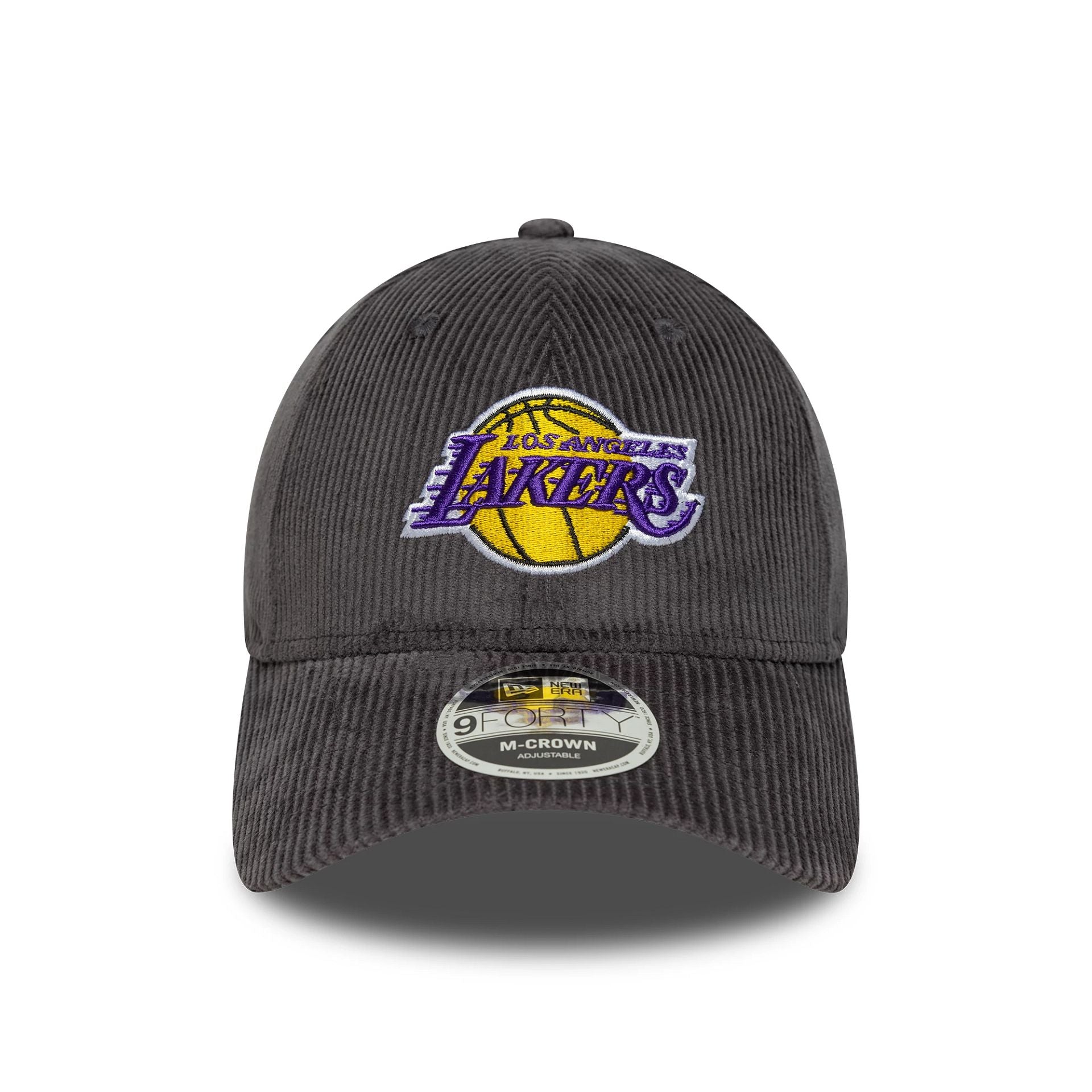 This is a LA Lakers NBA Cord Dark Grey 9FORTY M-Crown Adjustable Cap 2