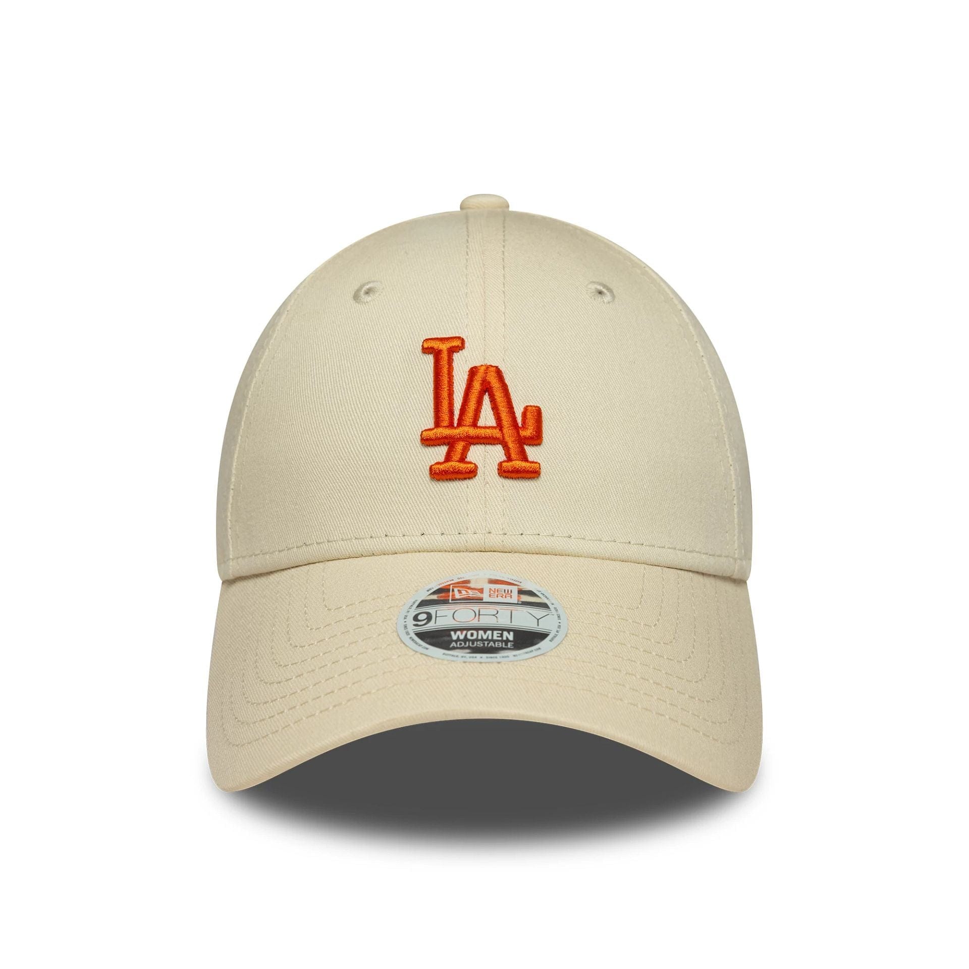 This is a LA Dodgers Womens MLB League Essential Cream 9FORTY Adjustable Cap 2