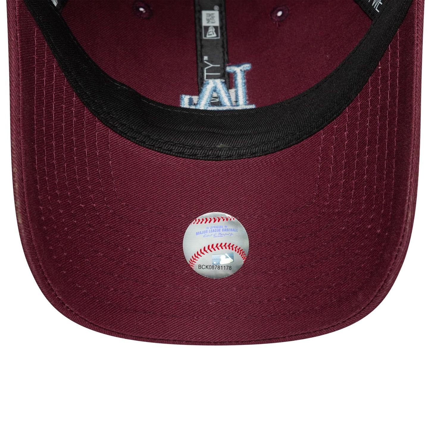 This is a LA Dodgers Womens MLB League Essential Dark Red 9TWENTY Adjustable Cap 5
