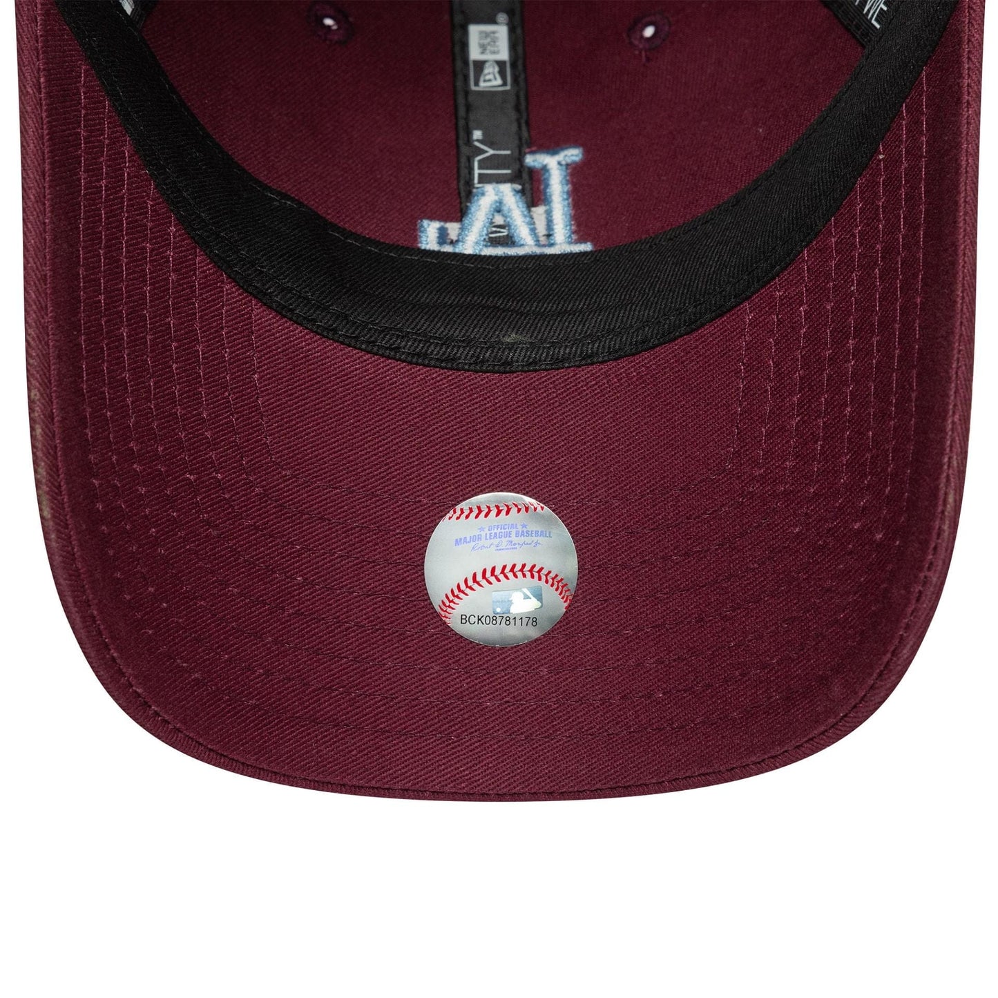 This is a LA Dodgers Womens MLB League Essential Dark Red 9TWENTY Adjustable Cap 5