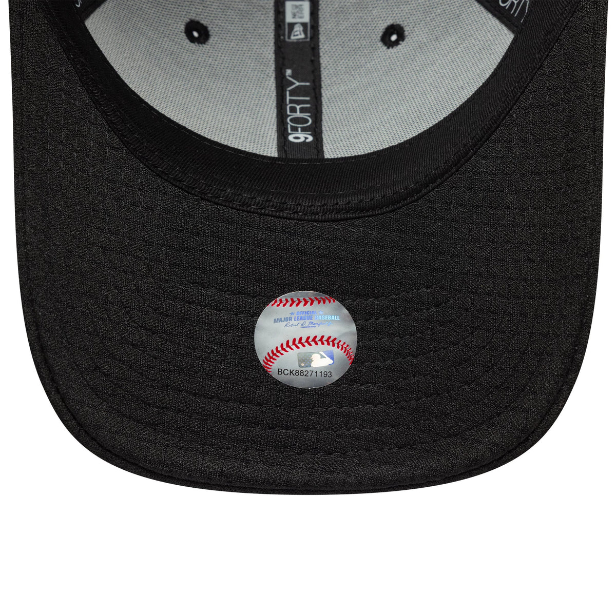 This is a New York Yankees MLB Flawless Monotone Mesh Black 9FORTY Adjustable Cap. 5