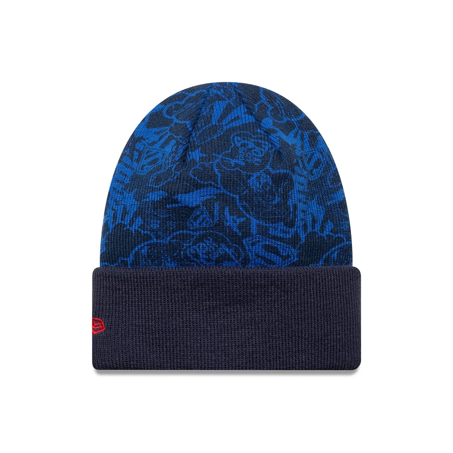 This is a Superman Youth DC Blue Cuff Knit Beanie Hat 2
