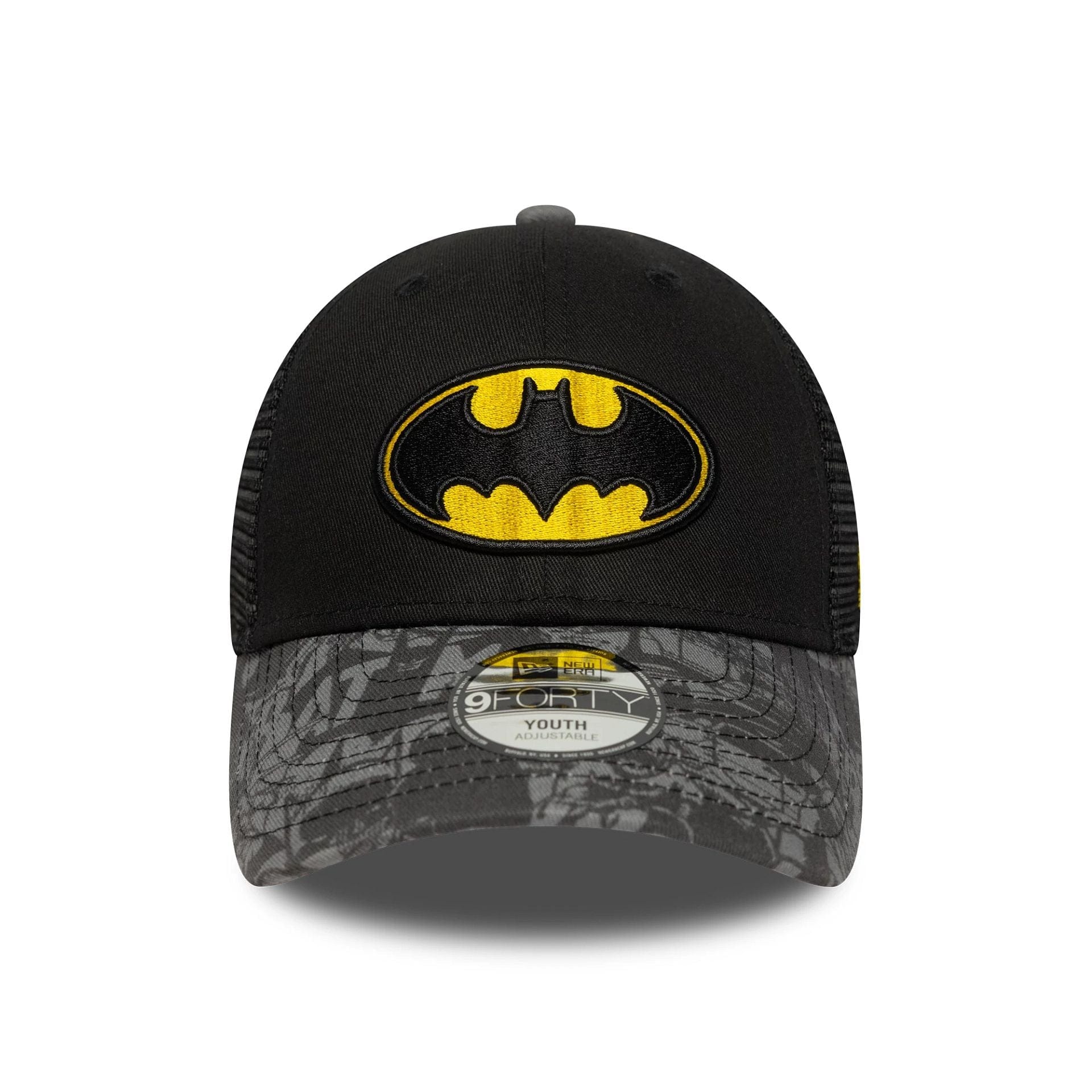 This is a Batman Youth DC Black 9FORTY Trucker Adjustable Cap 2