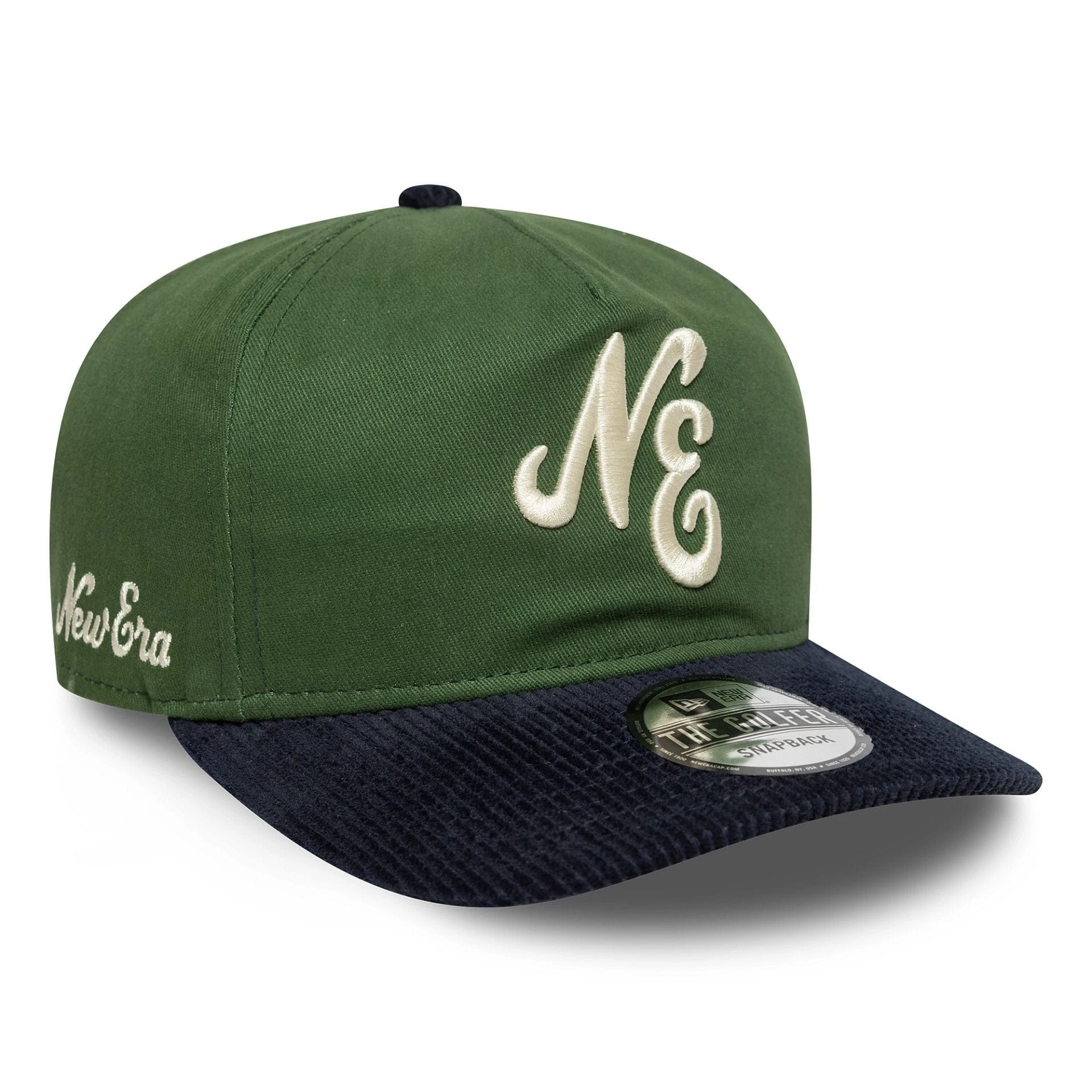 This is a New Era Contrast Cord Dark Green 19TWENTY Adjustable Cap 1