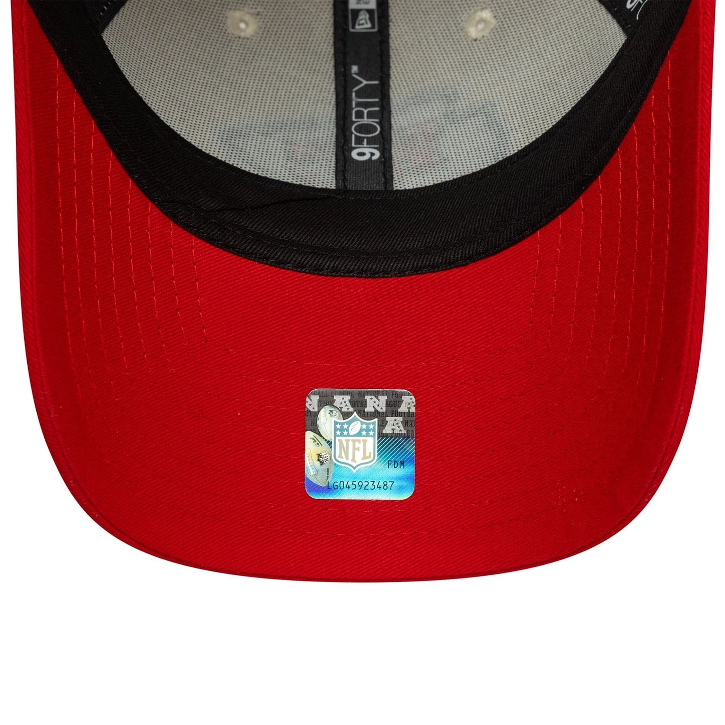 This is a Kansas City Chiefs NFL Wordmark Cream 9FORTY Adjustable Cap 6