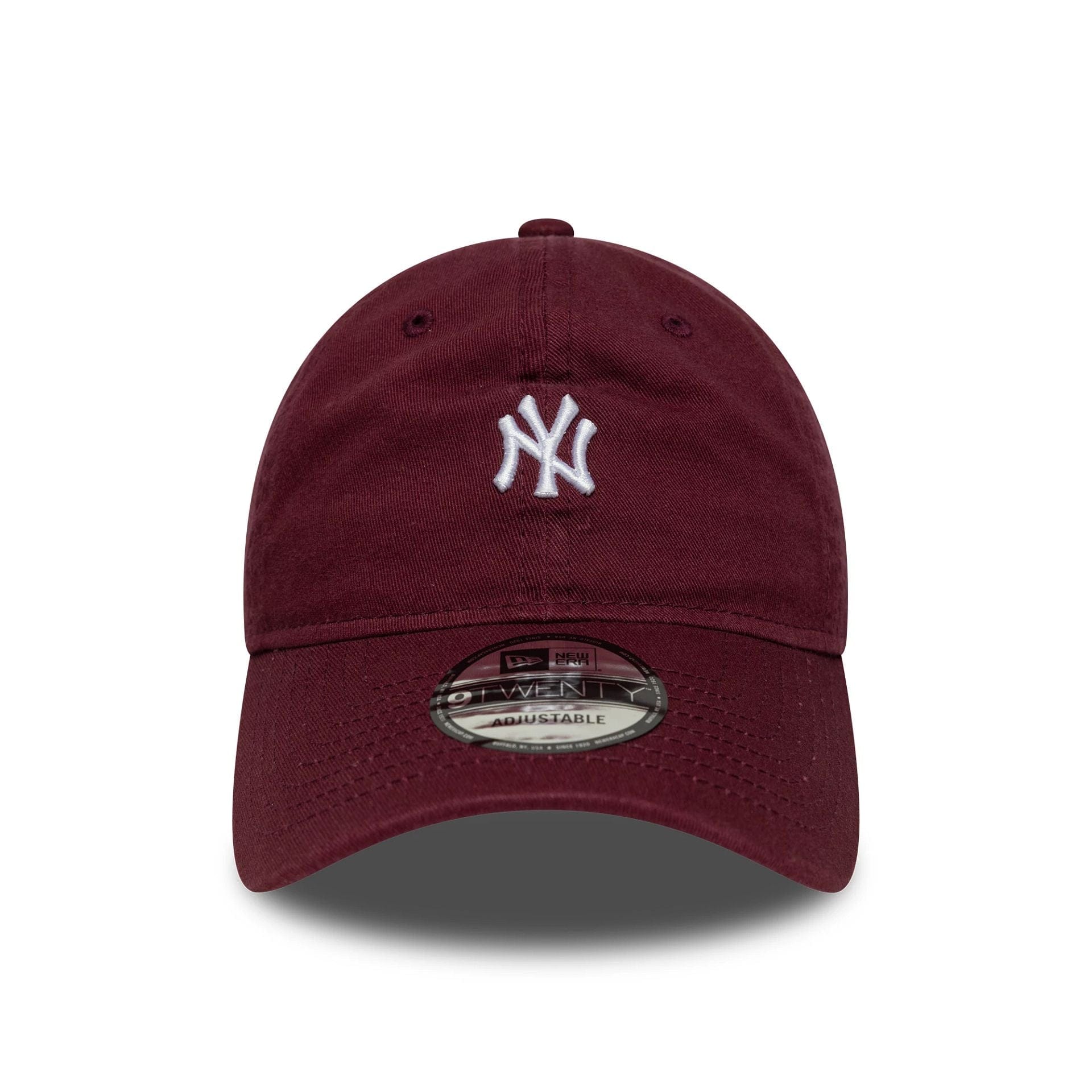 This is a New York Yankees MLB Mini Logo Dark Red 9TWENTY Adjustable Cap 2