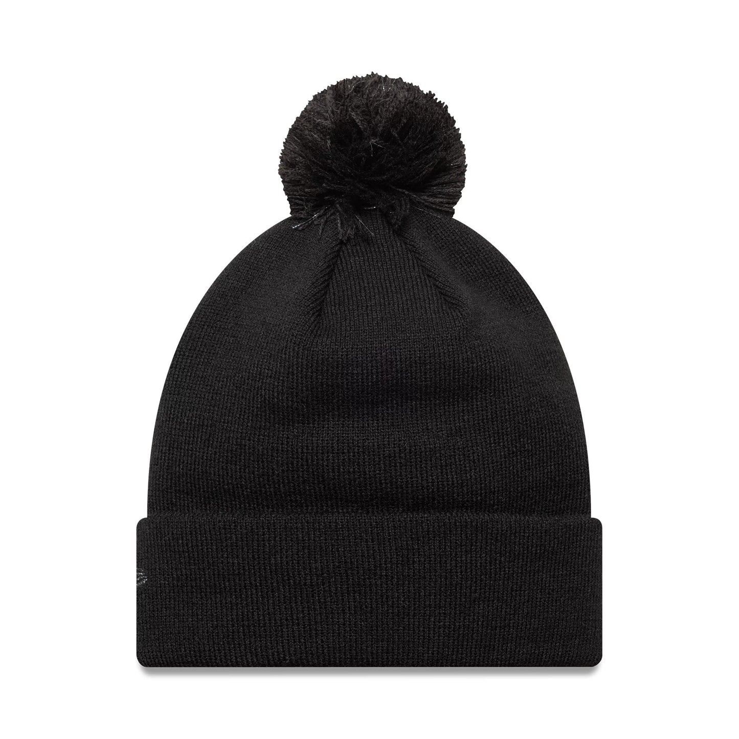 This is a LA Dodgers Womens MLB Metallic Black Cuff Knit Beanie Hat 2