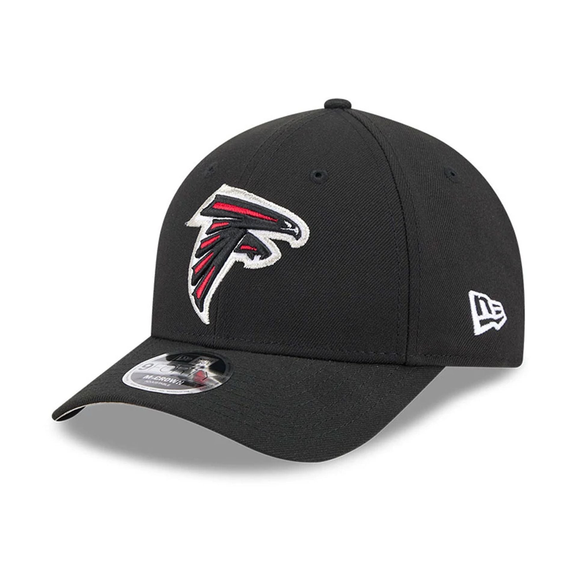 Pictured is this NFL Team Atlanta Falcons 9FORTY M-Crown cap in black. 1