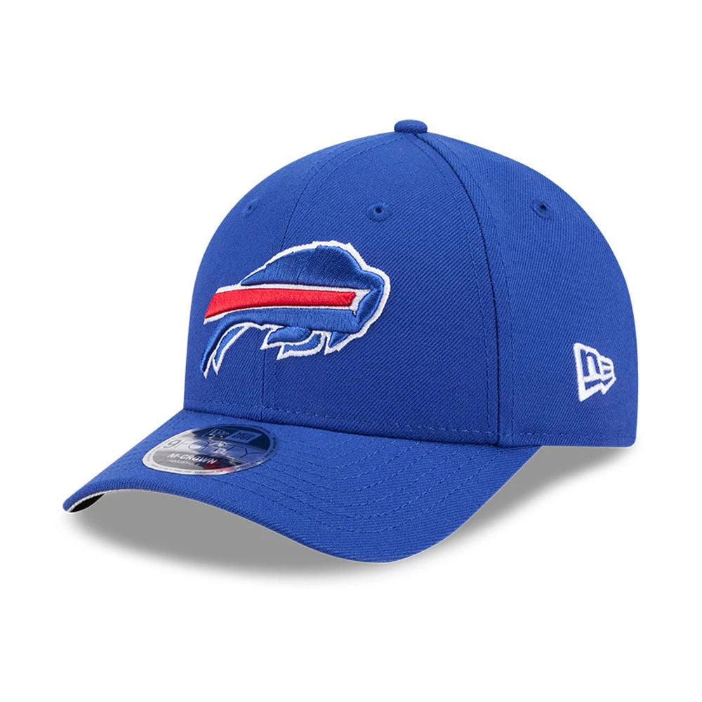 Pictured is this NFL Team Buffalo Bills 9FORTY M-Crown cap in blue. 1