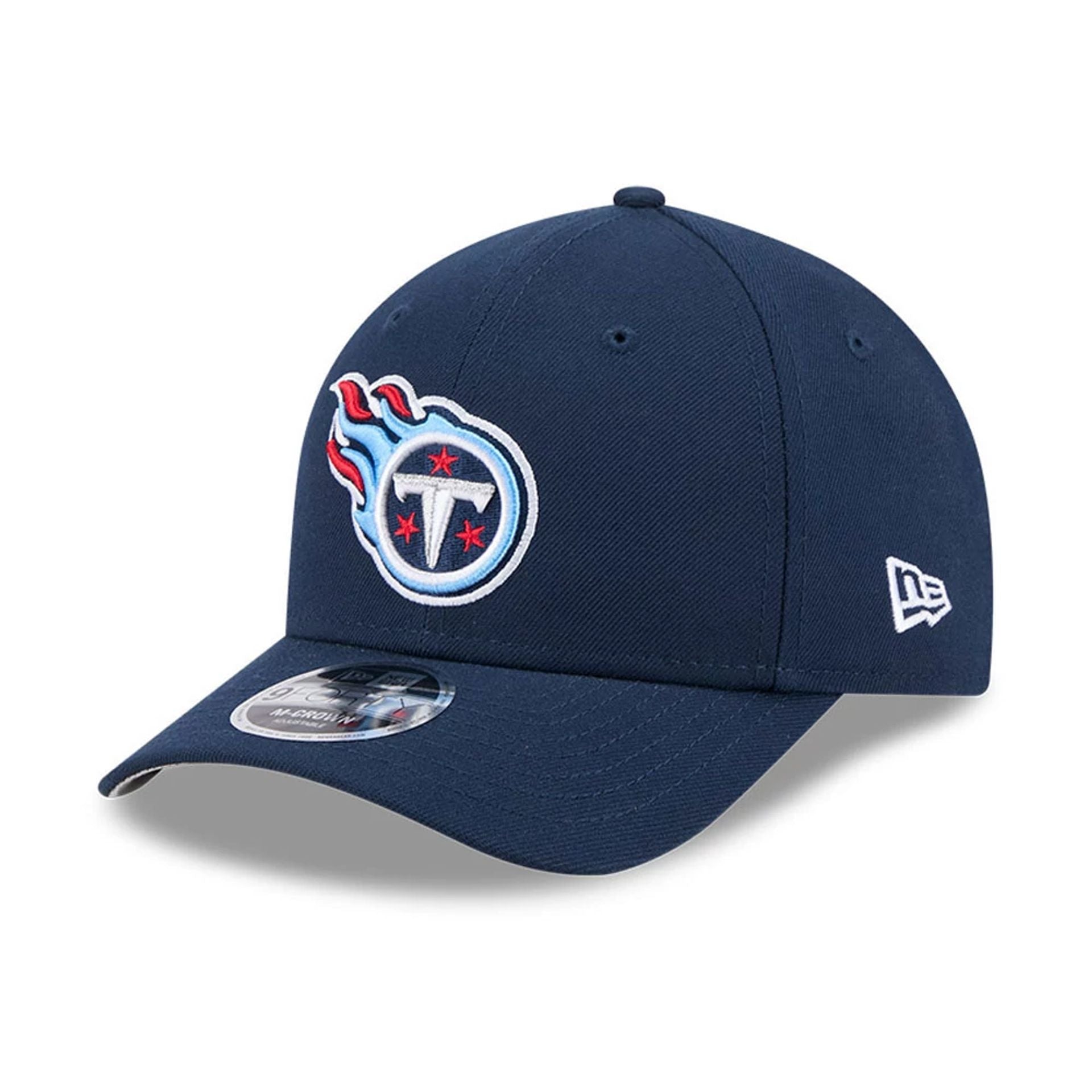 Pictured is this NFL Team Tennessee Titans 9FORTY M-Crown cap in dark blue. 1