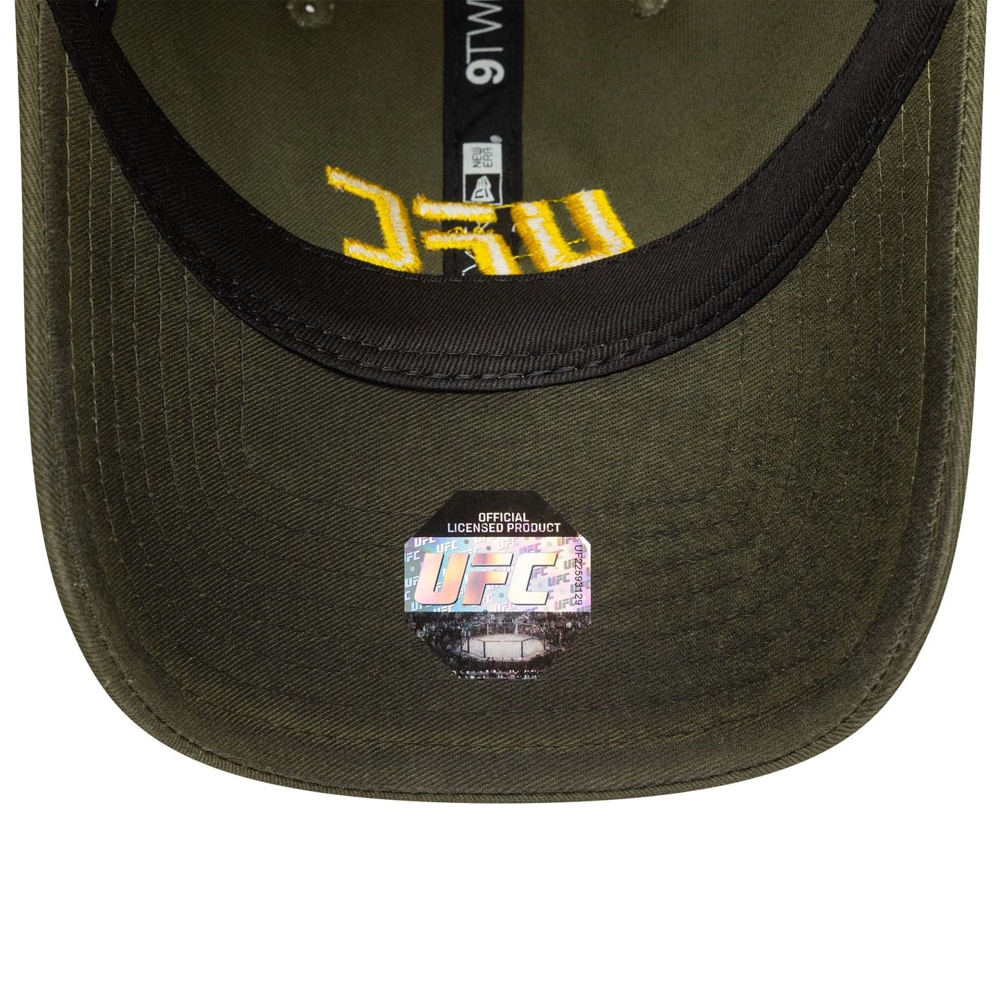 This is a UFC Ultimate Fighting Oil Wash Green 9TWENTY Adjustable Cap 7