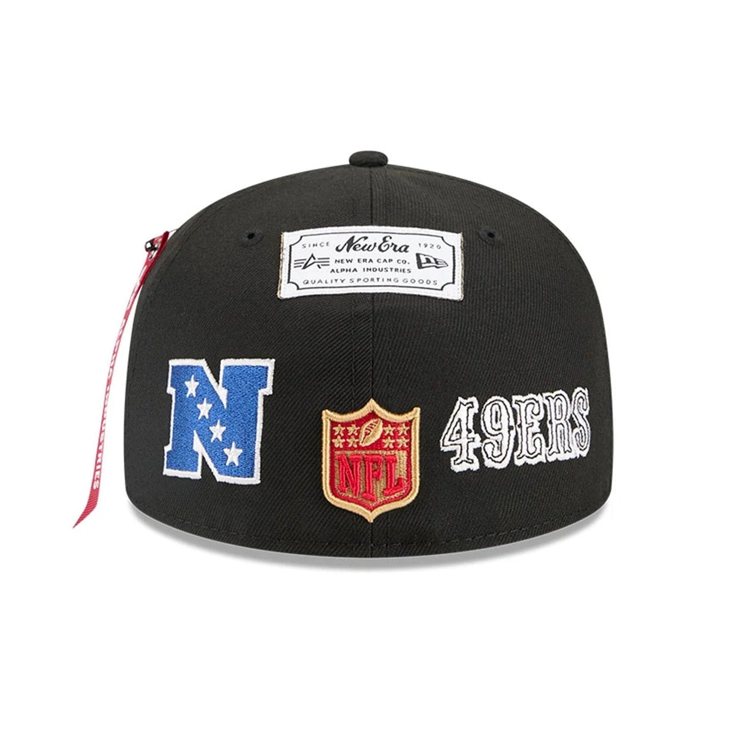 This is a San Francisco 49ers NFL x Alpha Black 59FIFTY Fitted Cap 7