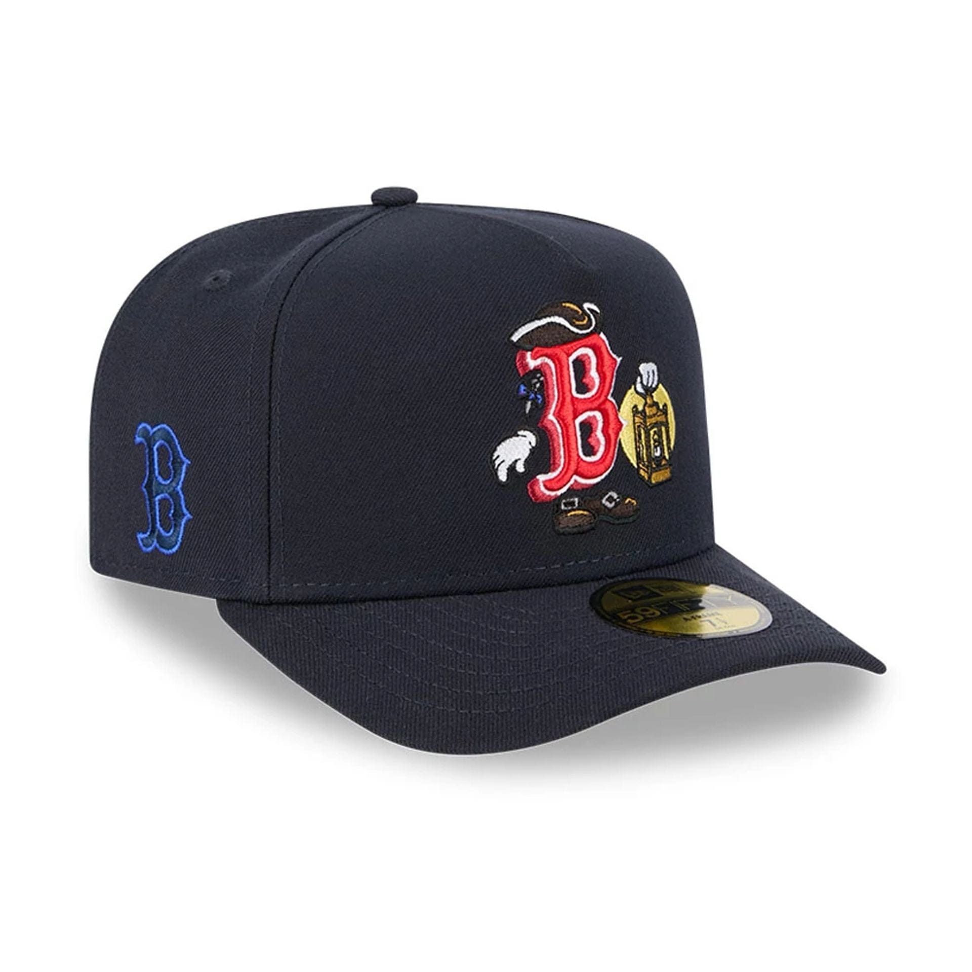 This is a Boston Red Sox MLB Cartoon Navy 59FIFTY A-Frame Fitted Cap 1