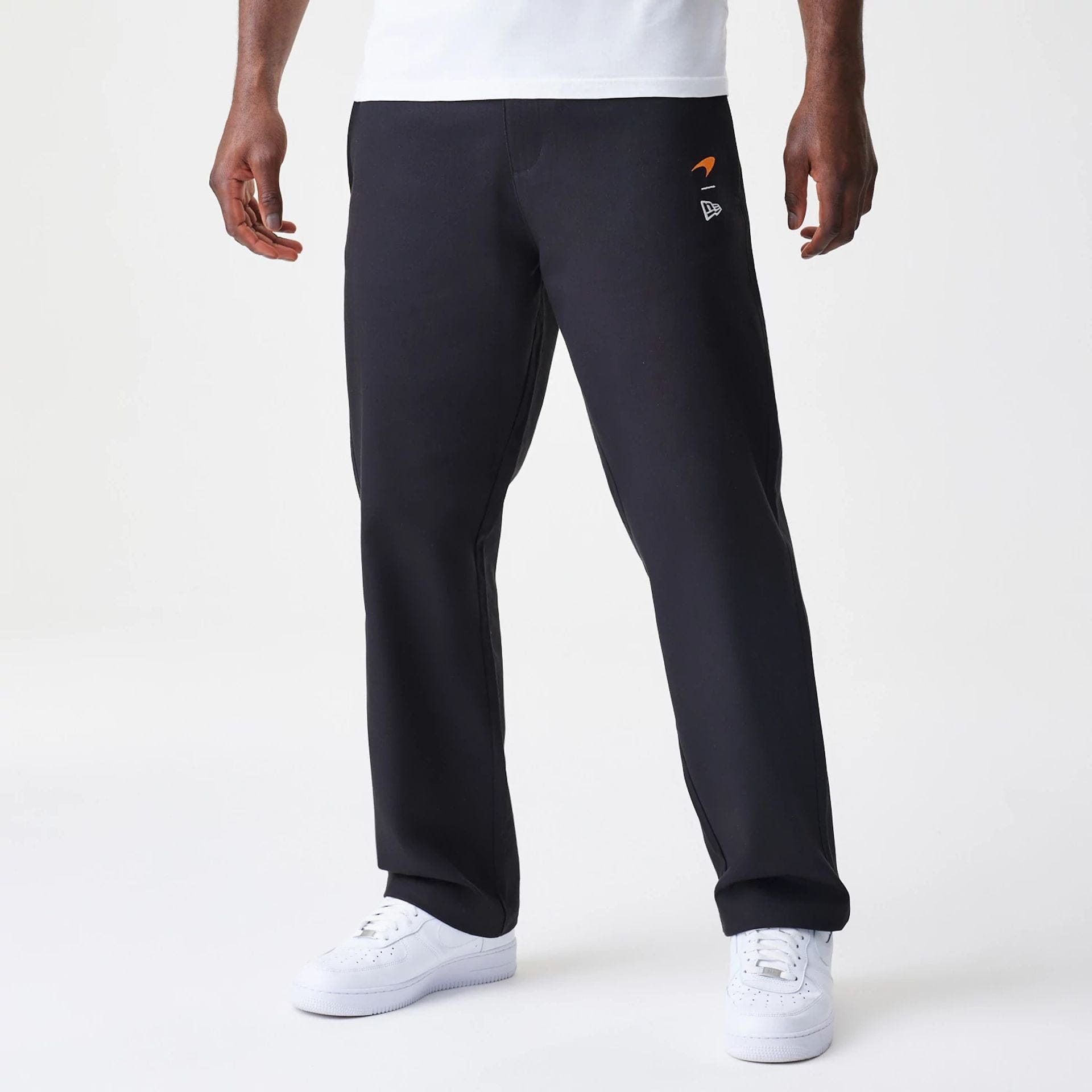 The Male model is wearing McLaren Racing Woven Black Joggers 1