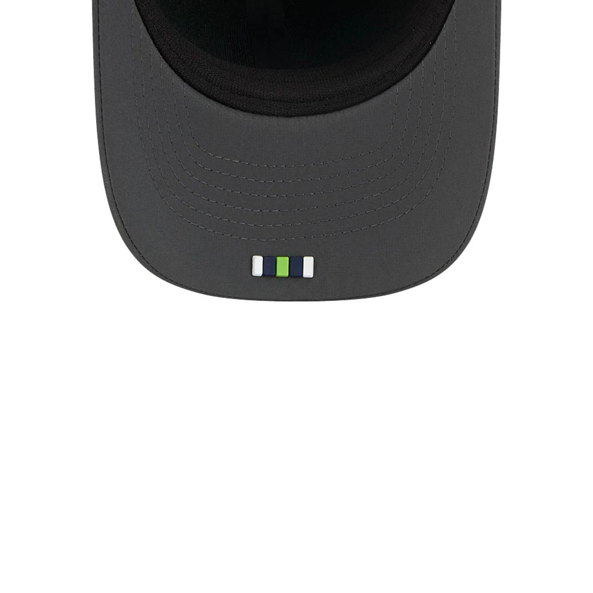 This is a Seattle Seahawks NFL Sideline 2025 Charcoal 9FORTY M-Crown Adjustable Cap 2