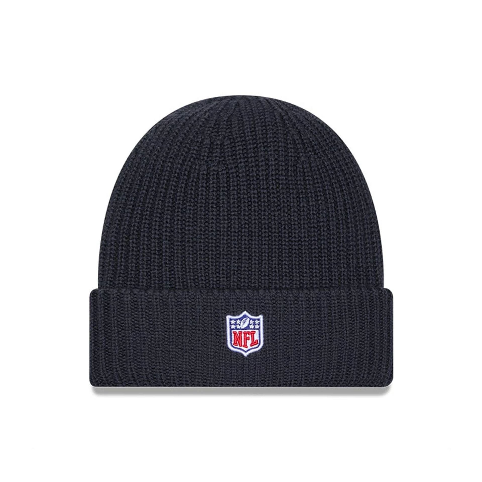 This is a Oakland Raiders NFL Sideline Charcoal Cuff knit Beanie Hat 2