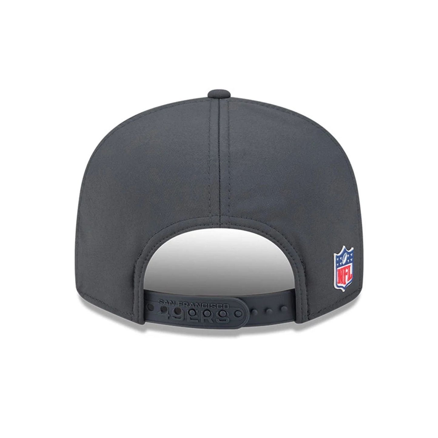 This is a San Francisco 49ers NFL Sideline Charcoal 9FIFTY Split Panel Snapback Adjustable Cap 7