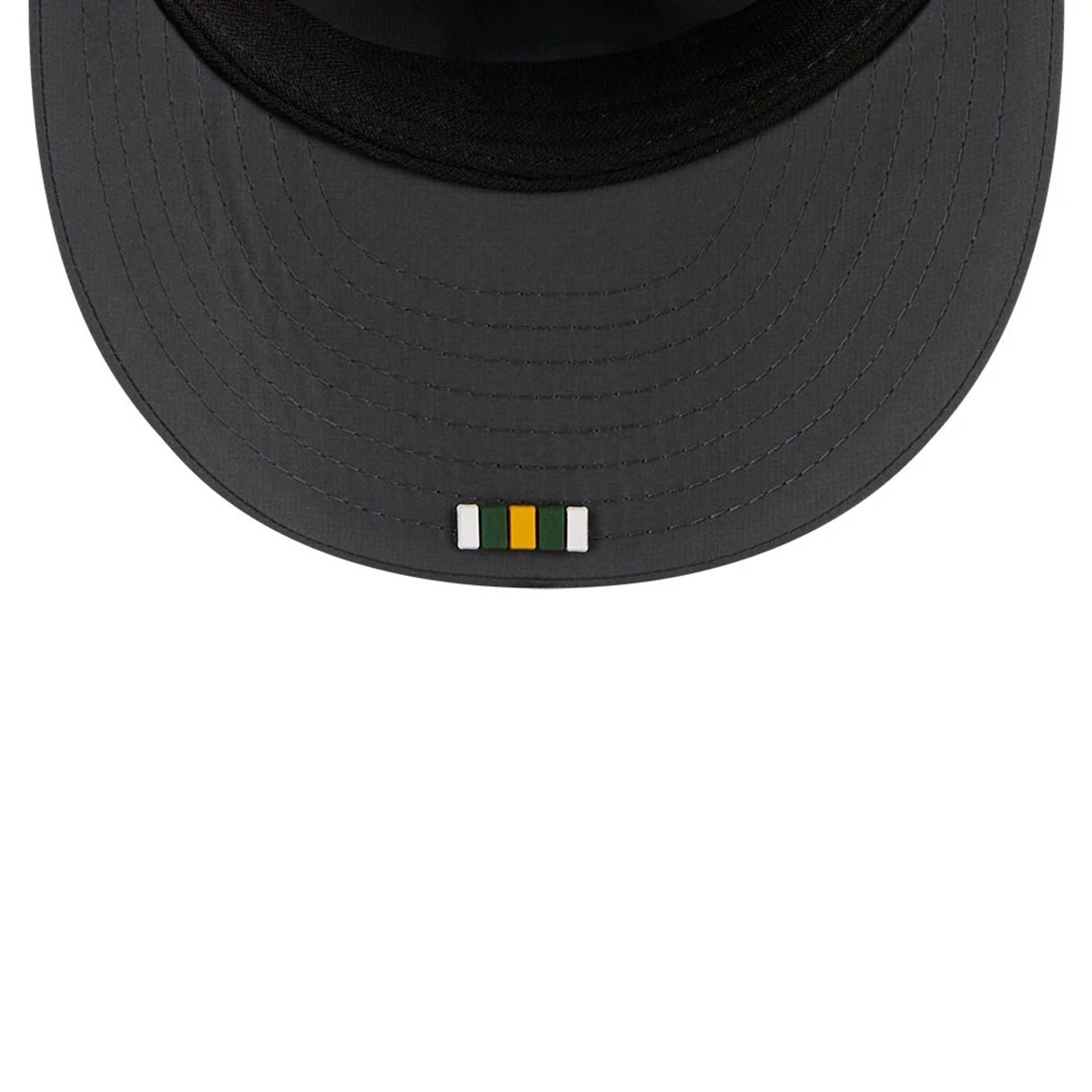 This is a Green Bay Packers NFL Sideline Charcoal Retro Crown 59FIFTY Fitted Cap 2