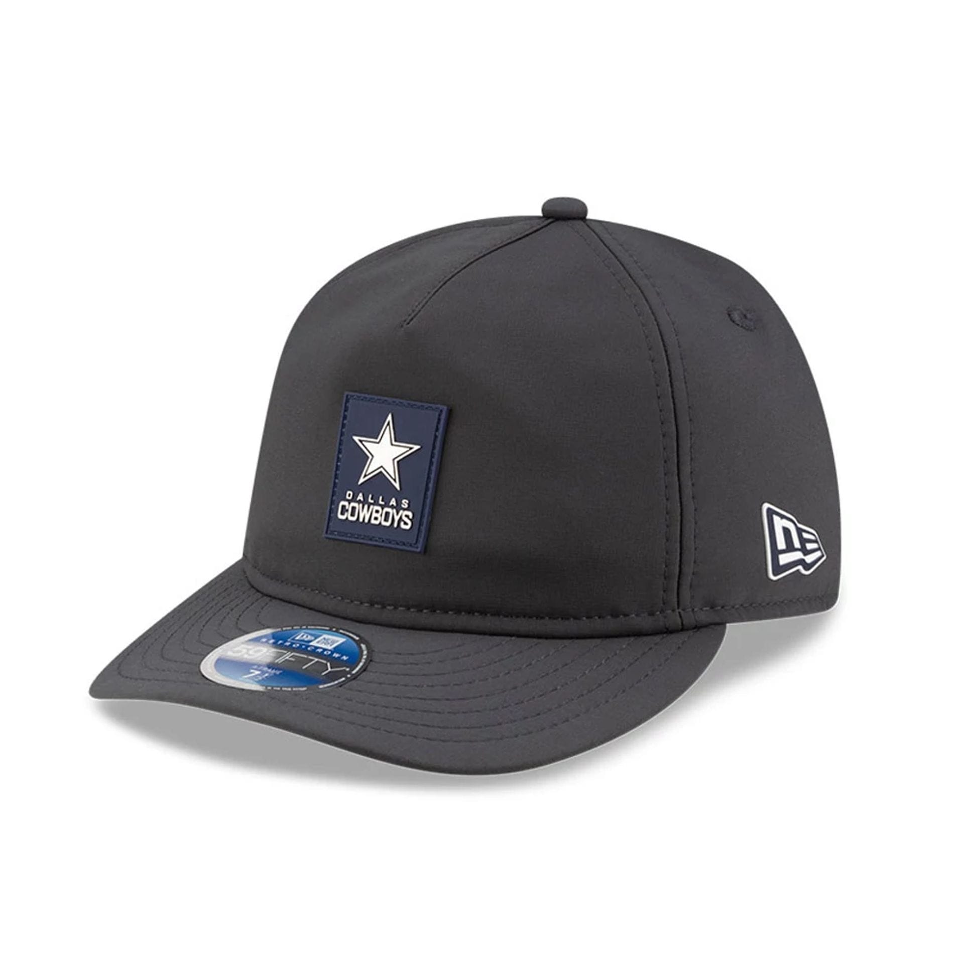 This is a Dallas Cowboys NFL Sideline Charcoal Retro Crown 59FIFTY Fitted Cap 1