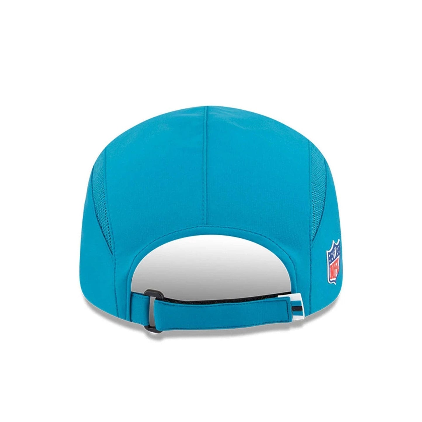 This is a Jacksonville Jaguars NFL Sideline 2025 Turquoise Runner Adjustable Cap 7