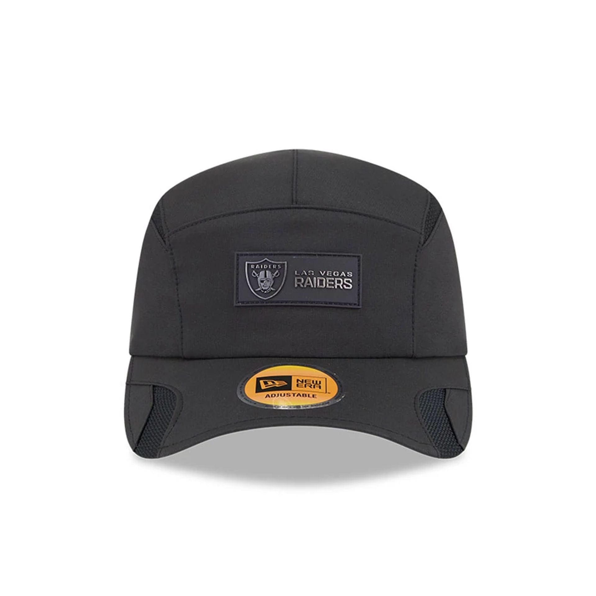 This is a Las Vegas Raiders NFL Sideline 2025 Black Runner Adjustable Cap 2