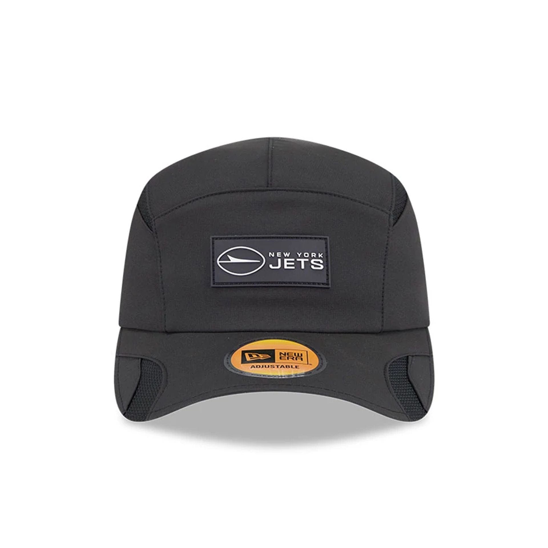 This is a New York Jets NFL Sideline 2025 Black Runner Adjustable Cap 2