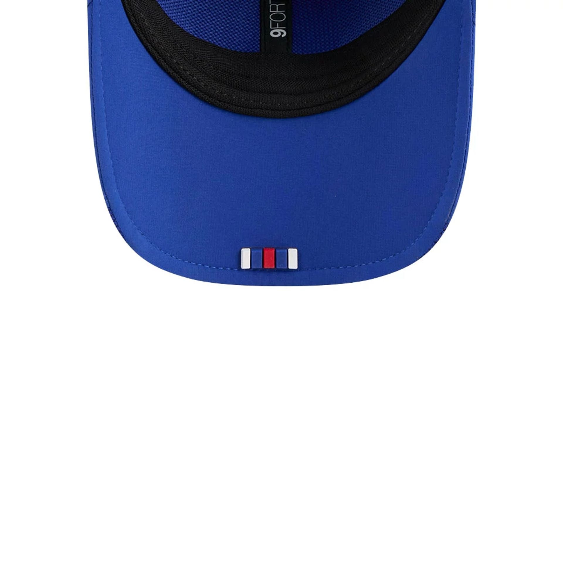 This is a New England Patriots NFL Sideline 2025 Blue 9FORTY M-Crown Adjustable Cap 2