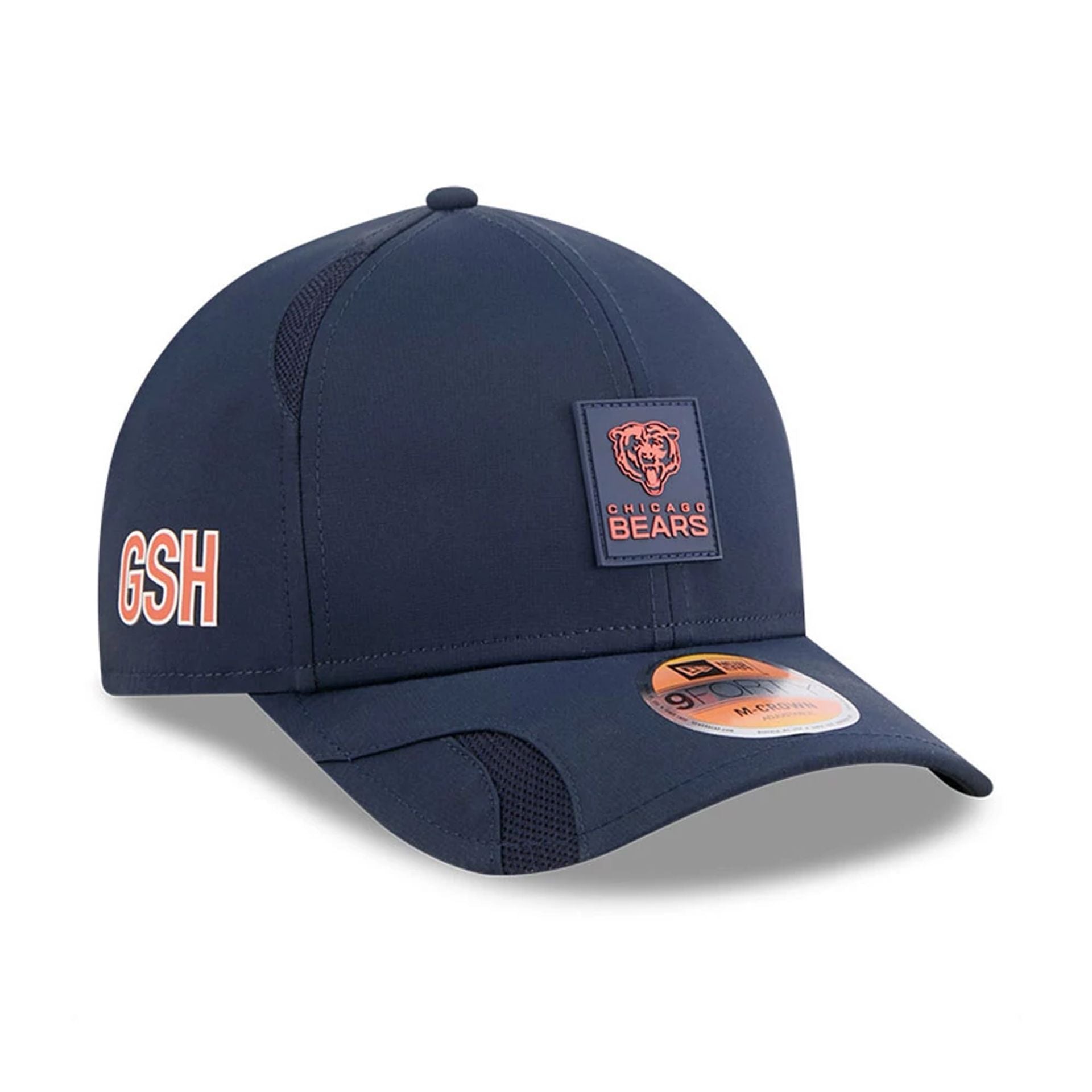 This is a Chicago Bears NFL Sideline 2025 Navy 9FORTY M-Crown Adjustable Cap 1