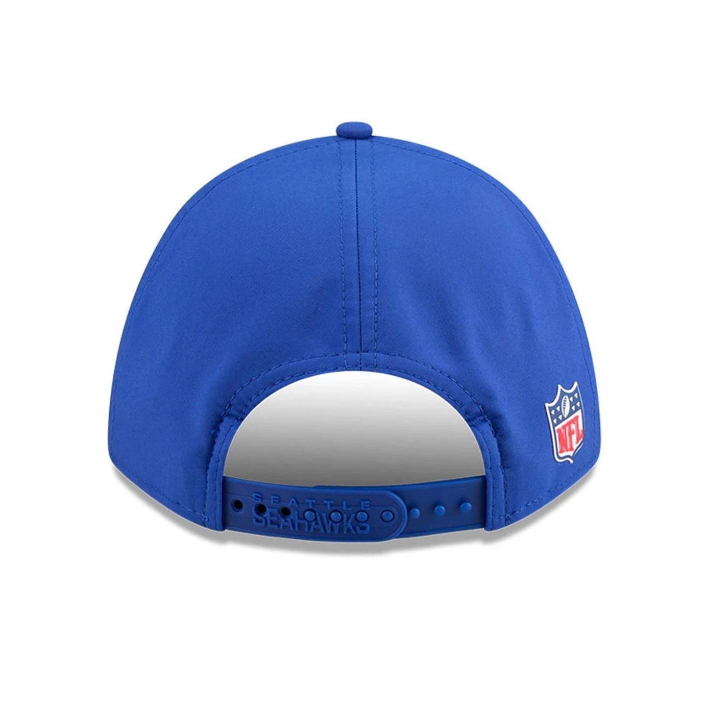 This is a Seattle Seahawks NFL Sideline 2025 Blue 9FORTY M-Crown Adjustable Cap 7
