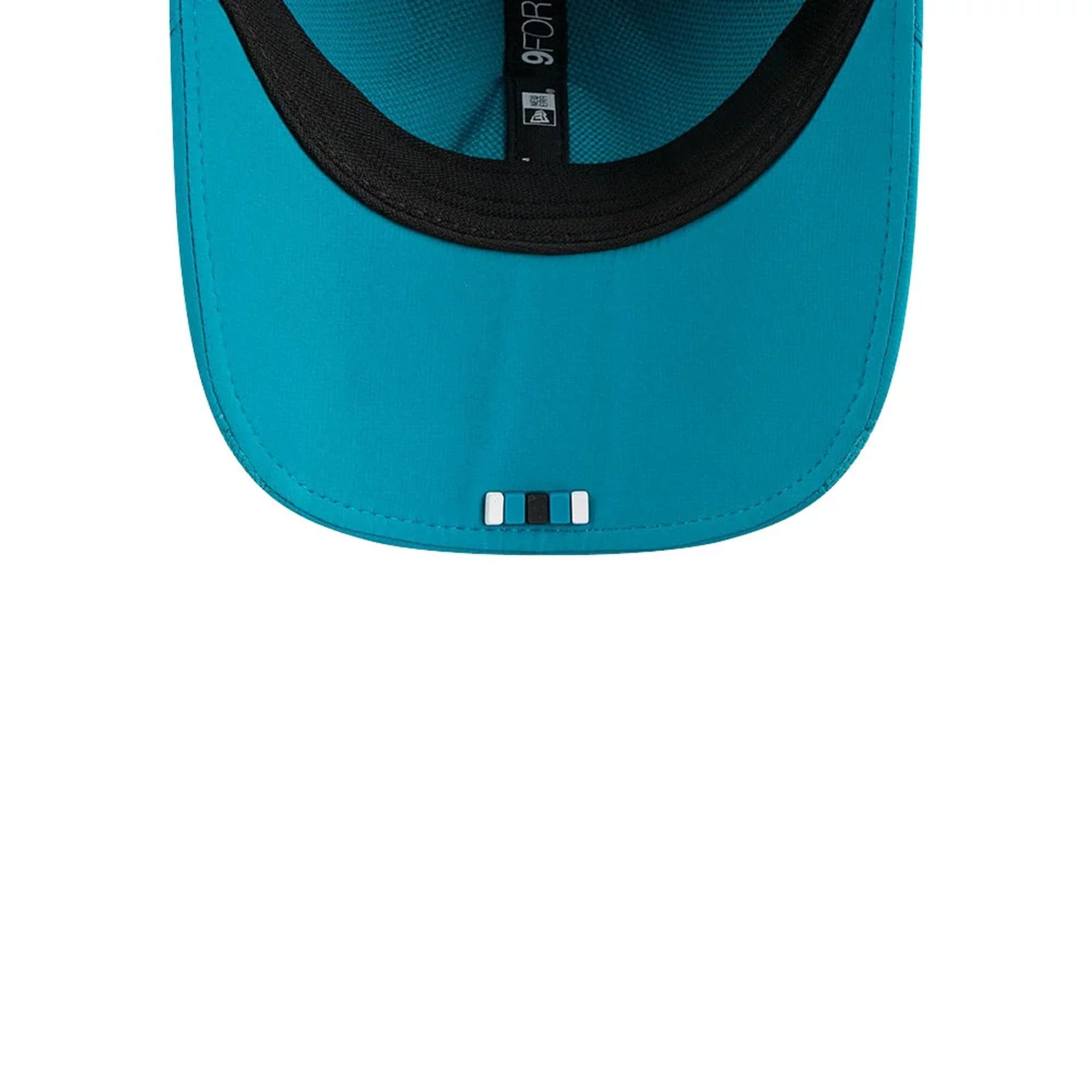 This is a Jacksonville Jaguars NFL Sideline 2025 Turquoise 9FORTY M-Crown Adjustable Cap 2