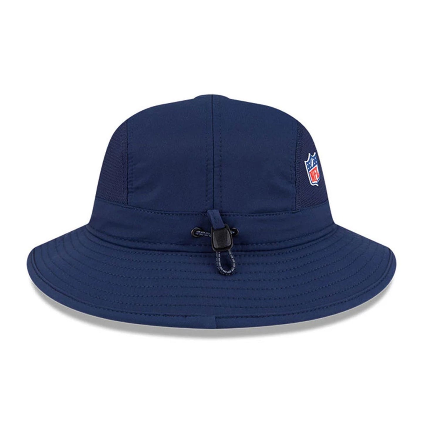 This is a Seattle Seahawks NFL Sideline 2025 Dark Blue Stretch Bucket Hat 6