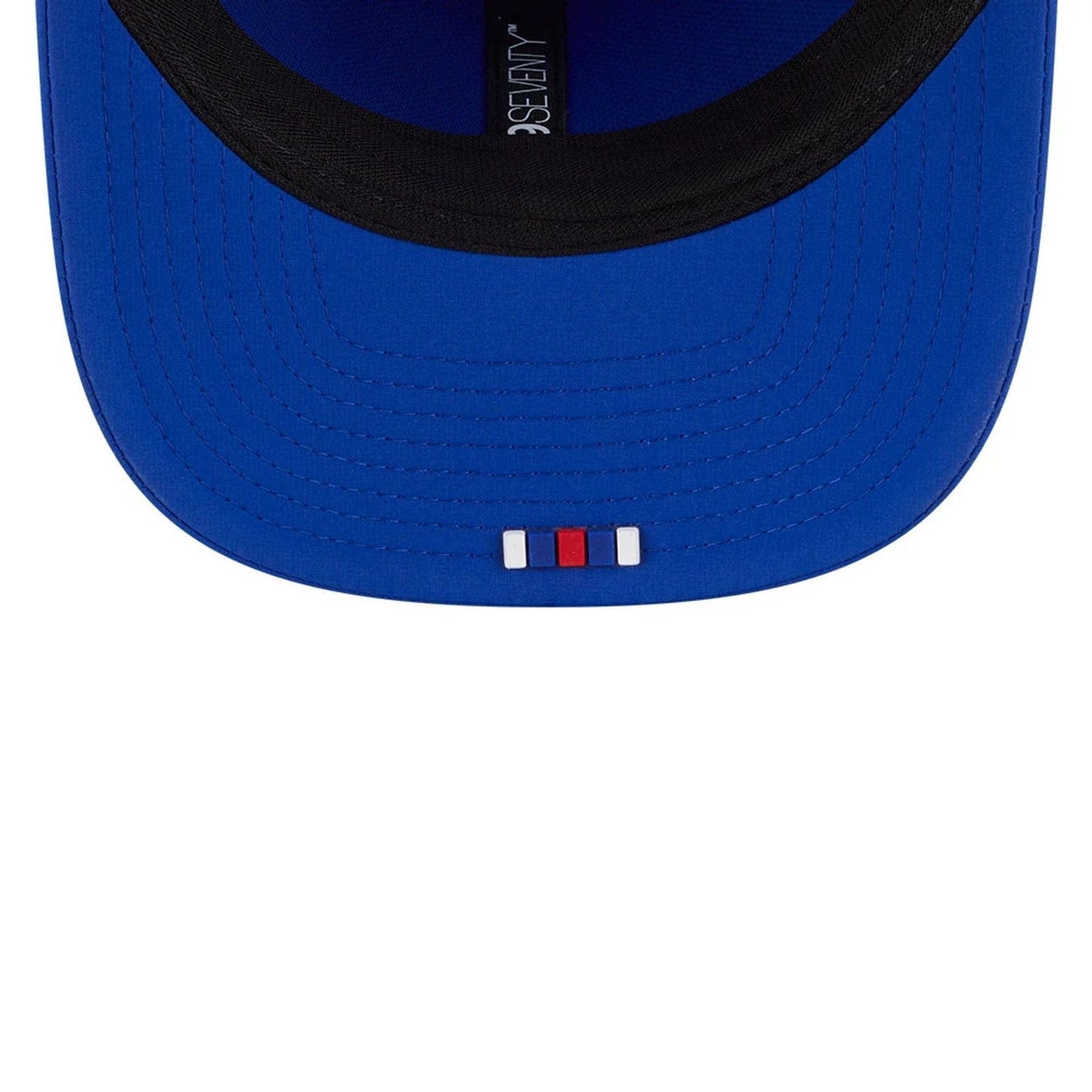 This is a Buffalo Bills NFL Sideline 2025 Blue 9SEVENTY Trucker Stretch Snap Adjustable Cap 7
