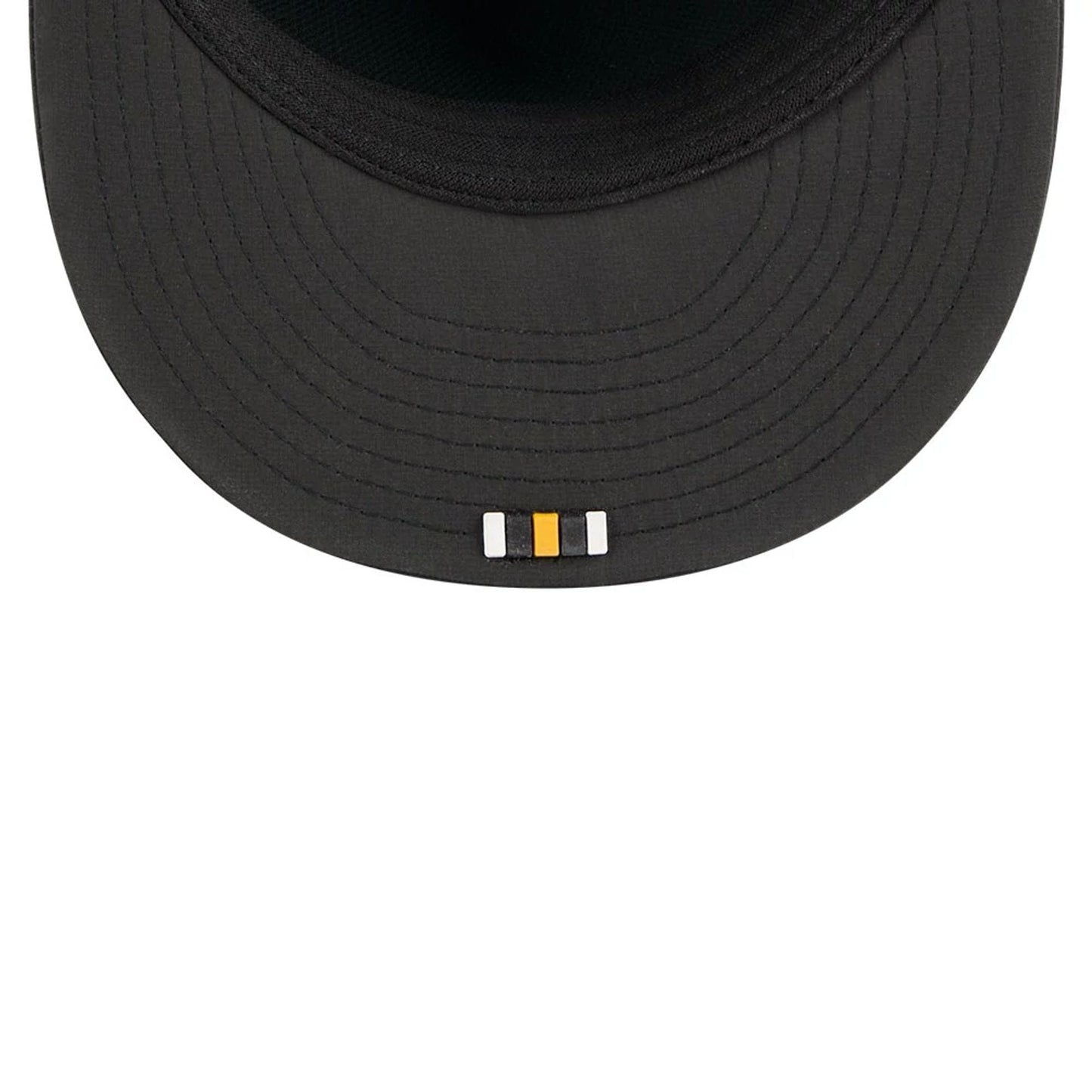 This is a Pittsburgh Steelers NFL Sideline 2025 Black Retro Crown 59FIFTY Fitted Cap 7