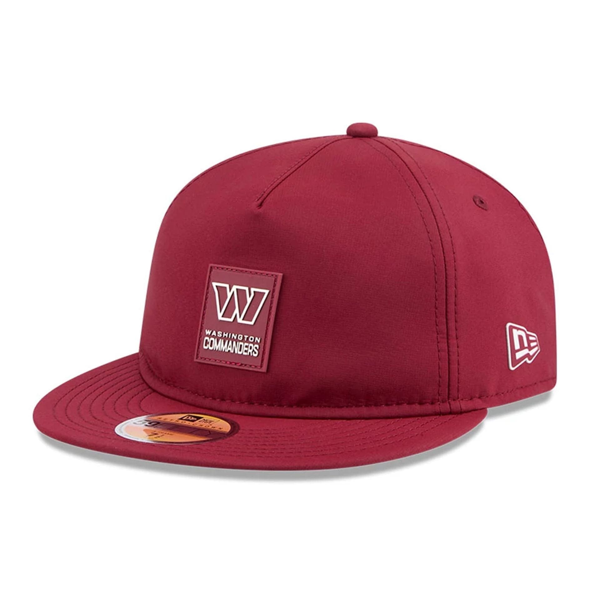 This is a Washington Commanders NFL Sideline 2025 Dark Red Retro Crown 59FIFTY Fitted Cap 1