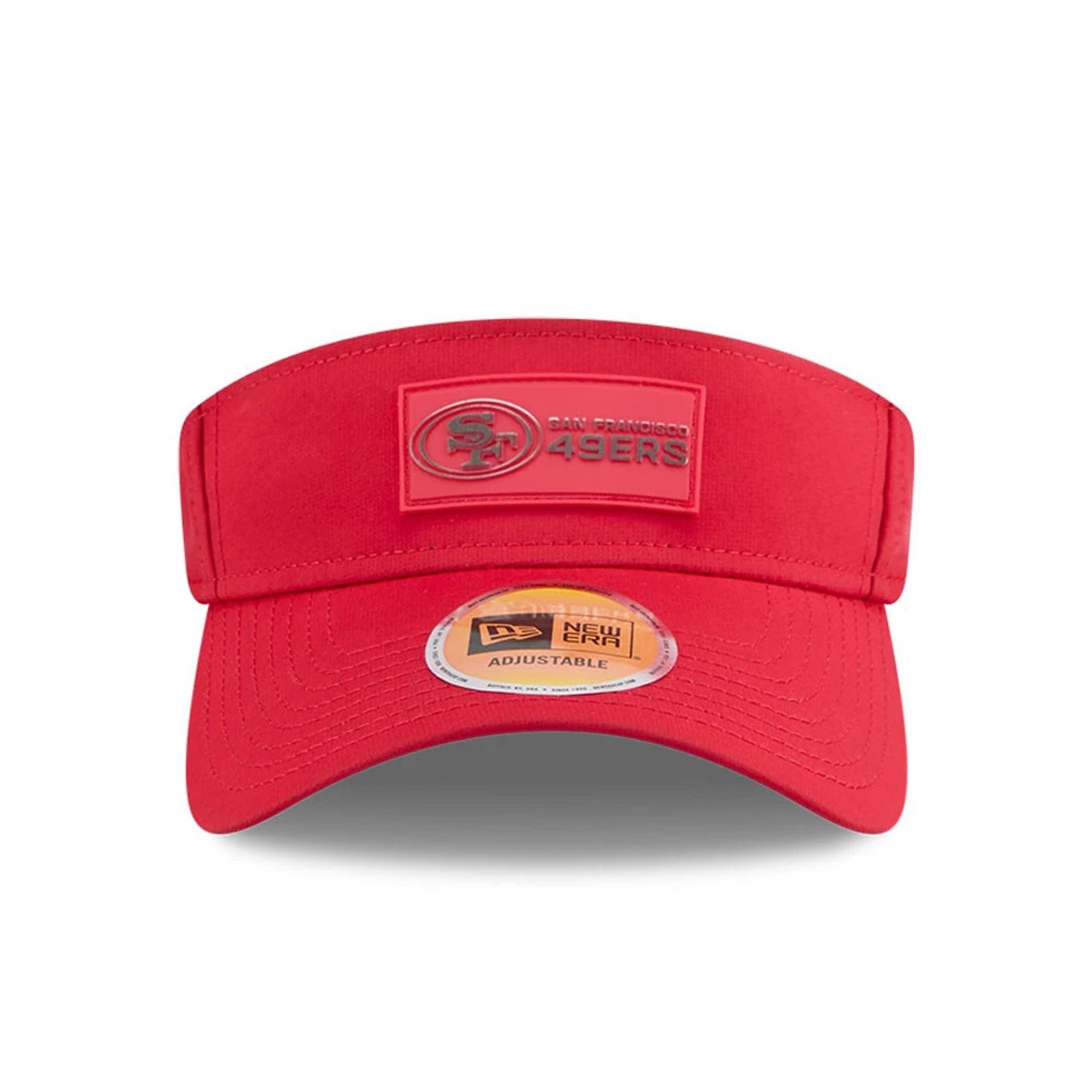 This is a San Francisco 49ers NFL Sideline 2025 Red Visor 2