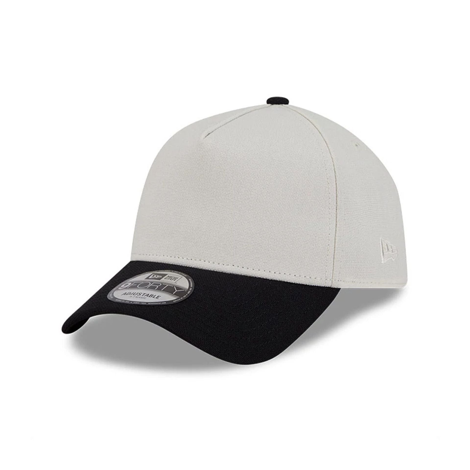 This is a New Era Earth Day White & Black 9FORTY A-Frame Adjustable Cap 1
