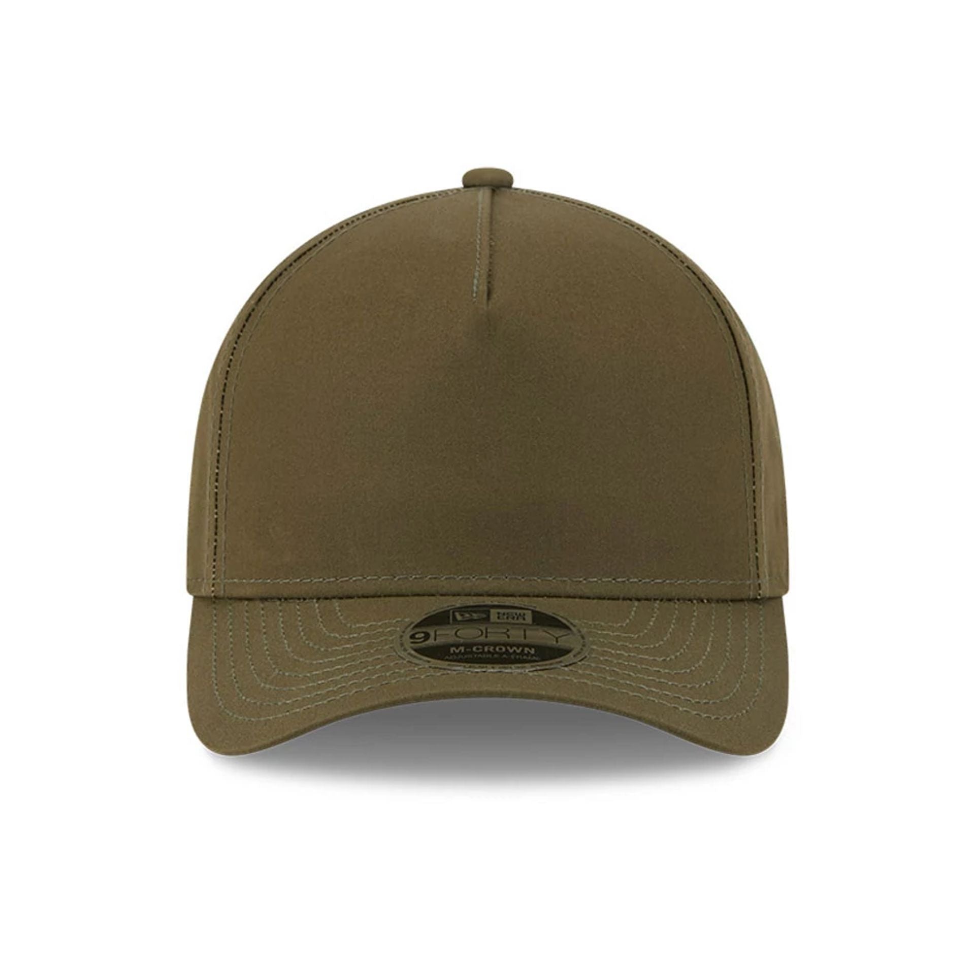 This is a New Era Elevated Open Green 9FORTY M-Crown A-Frame Adjustable Cap 2