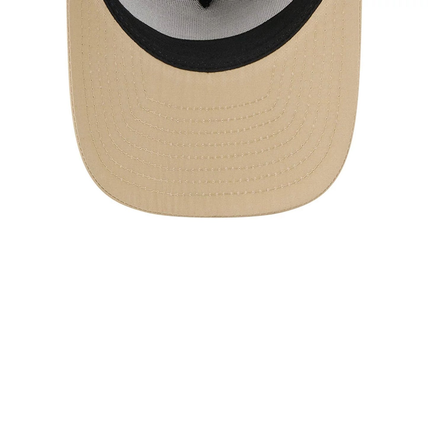 This is a New Era Elevated Beige 9FORTY M-Crown A-Frame Adjustable Cap 7