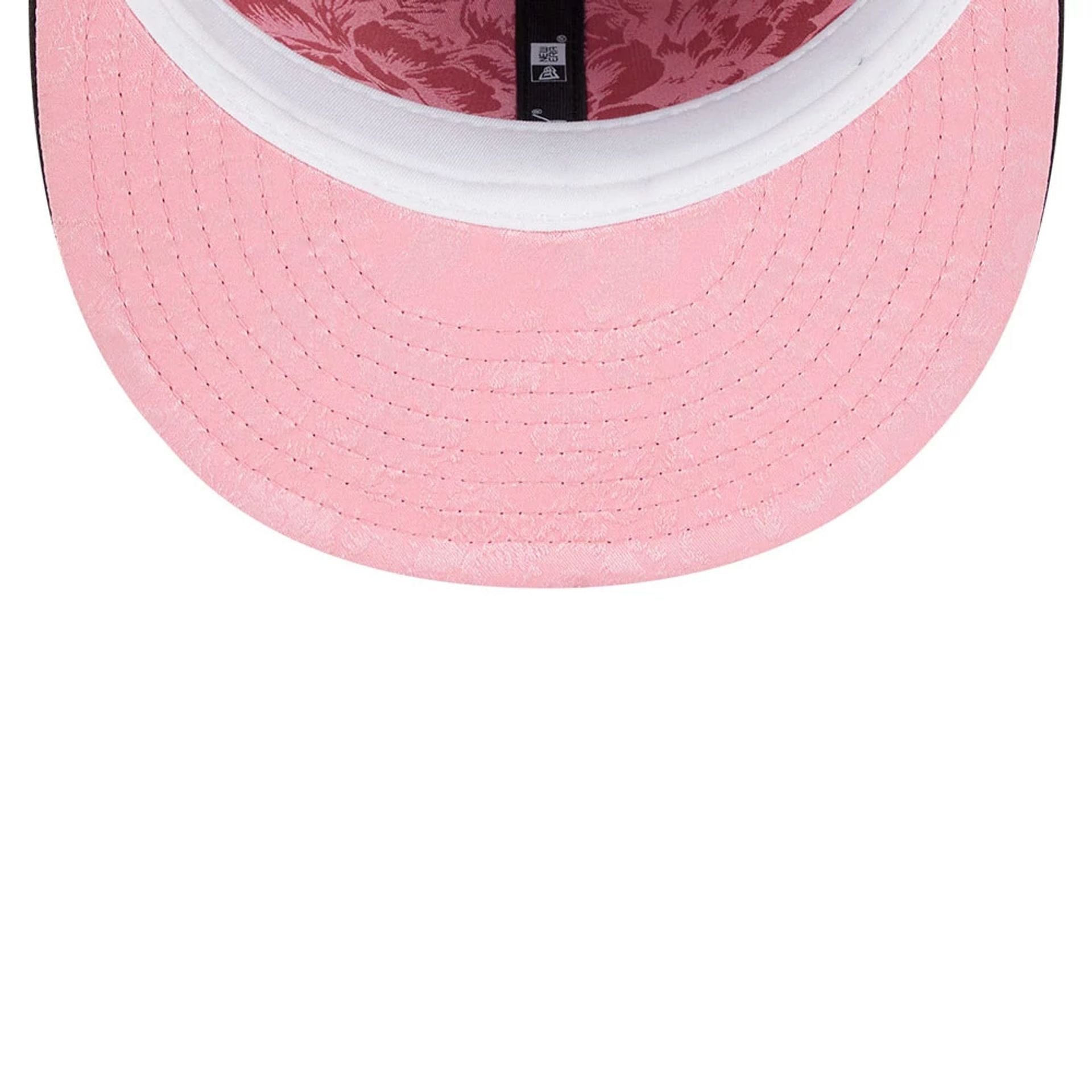 This is a Colorado Rockies Floral Undervisor Black 59FIFTY Fitted Cap 2