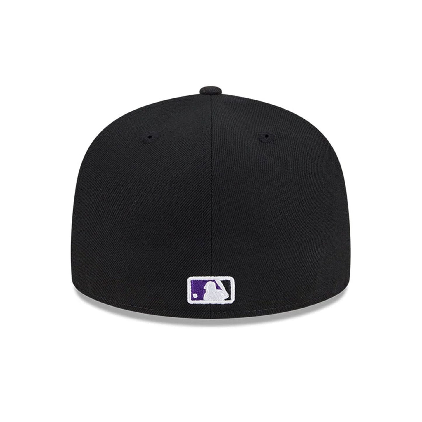 This is a Colorado Rockies Floral Undervisor Black 59FIFTY Fitted Cap 7