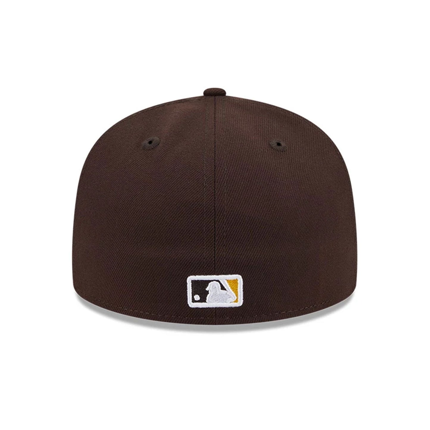 This is a San Diego Padres Floral Undervisor Dark Brown 59FIFTY Fitted Cap 7