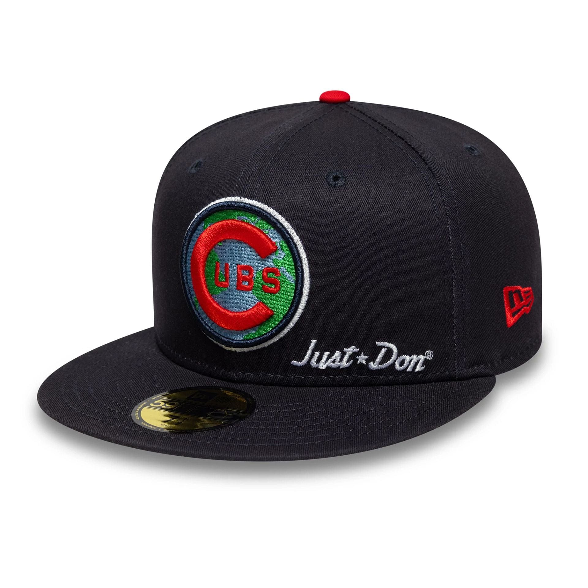 This is a Chicago Cubs Just Don Navy 59FIFTY Fitted Cap 1