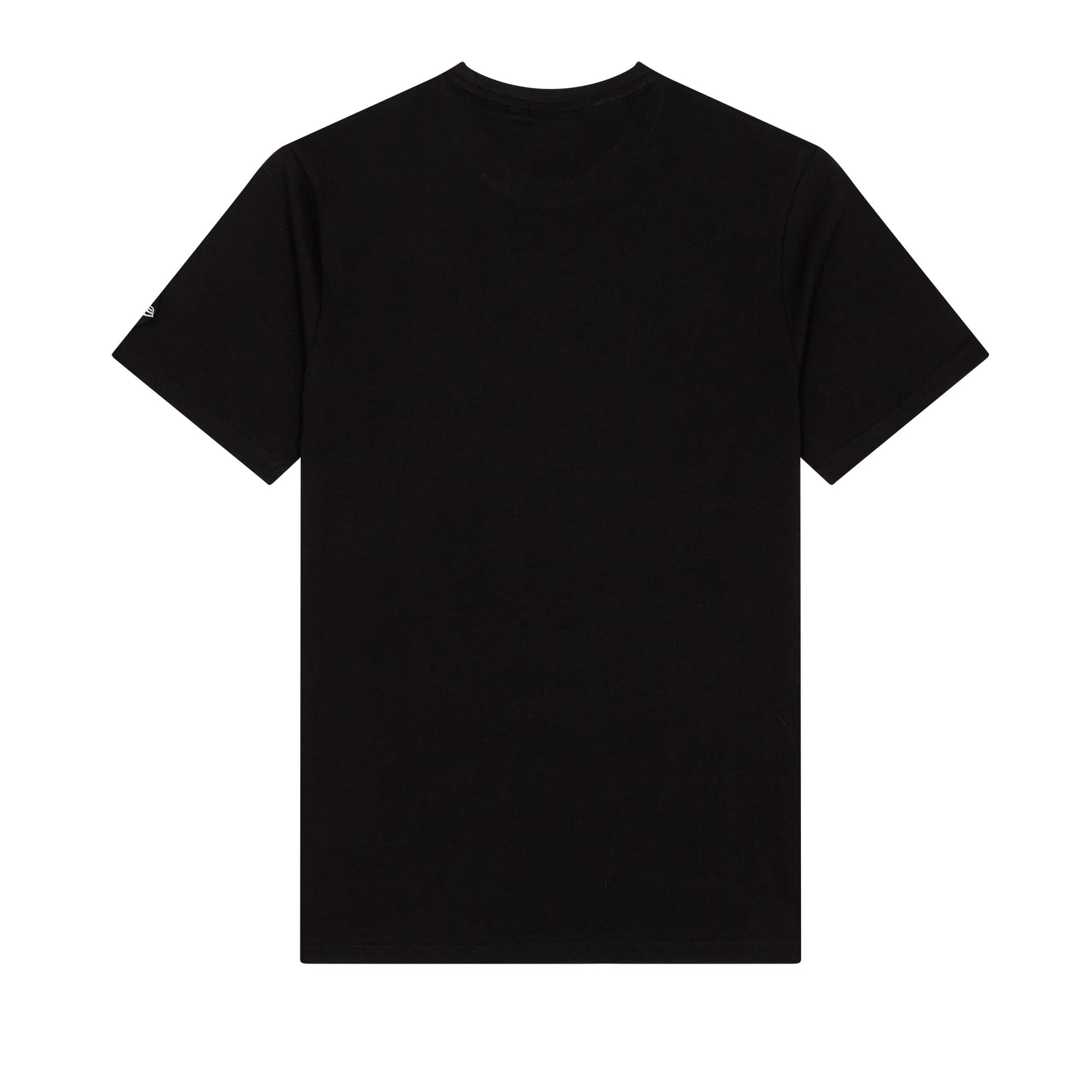 The Male model is wearing Chicago Bulls NBA Basketball Graphic Black T-Shirt 2
