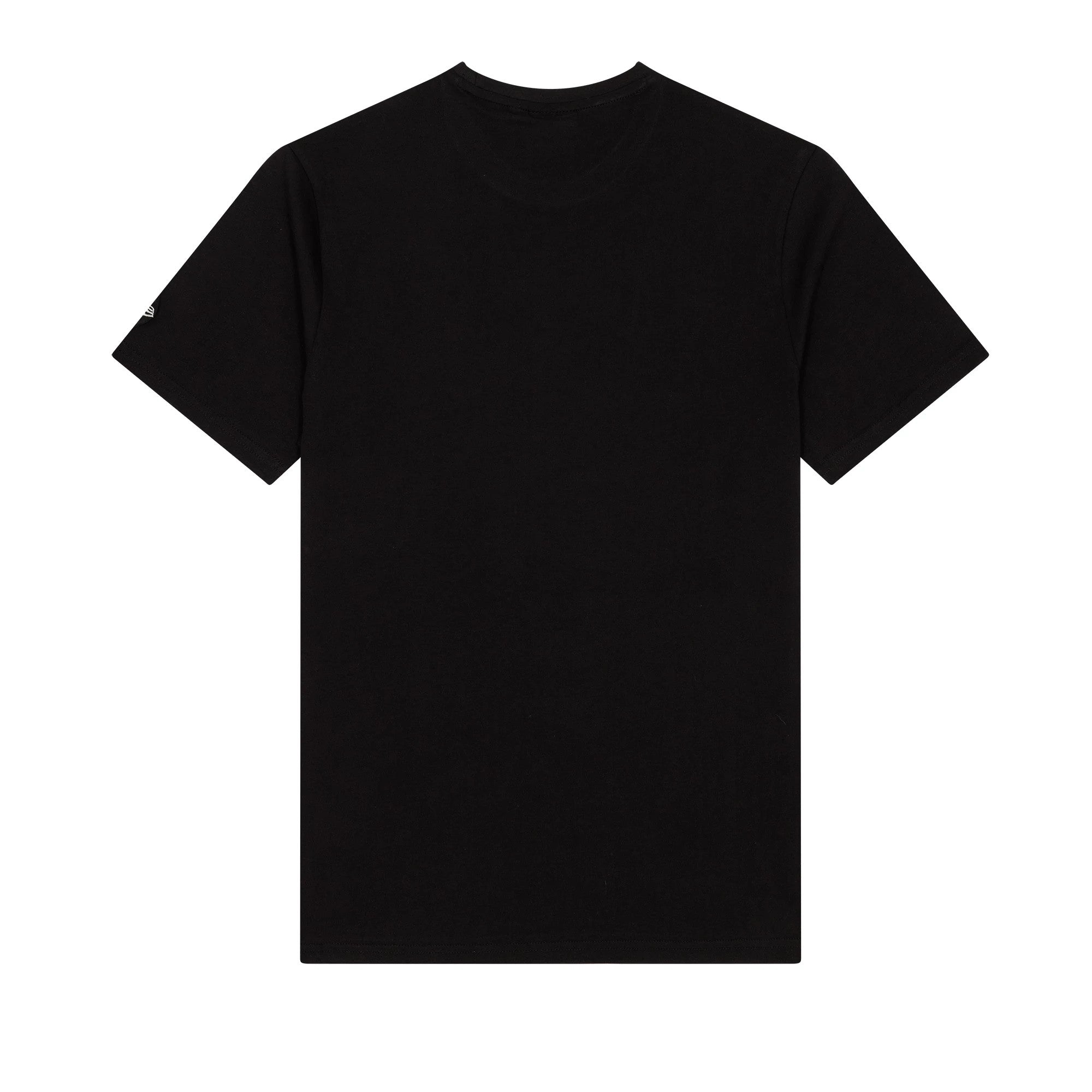 The Male model is wearing Chicago Bulls NBA Basketball Graphic Black T-Shirt 2